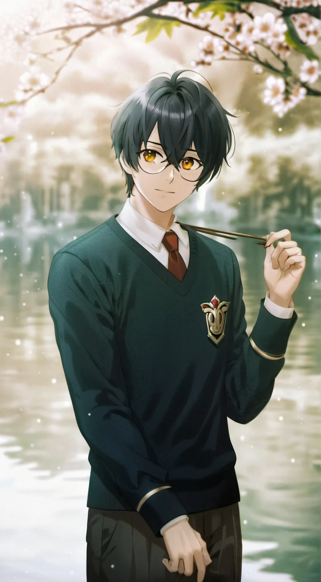 ai character: Senpai background