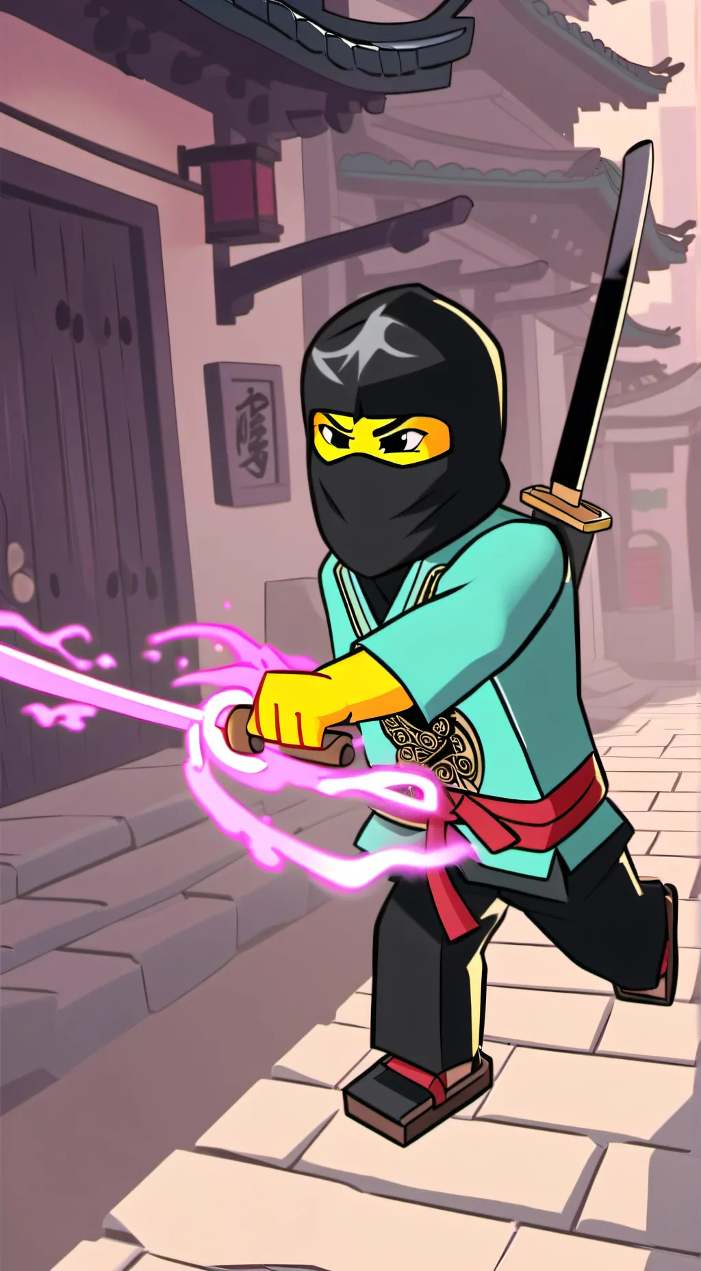 ai character: Ninja  background