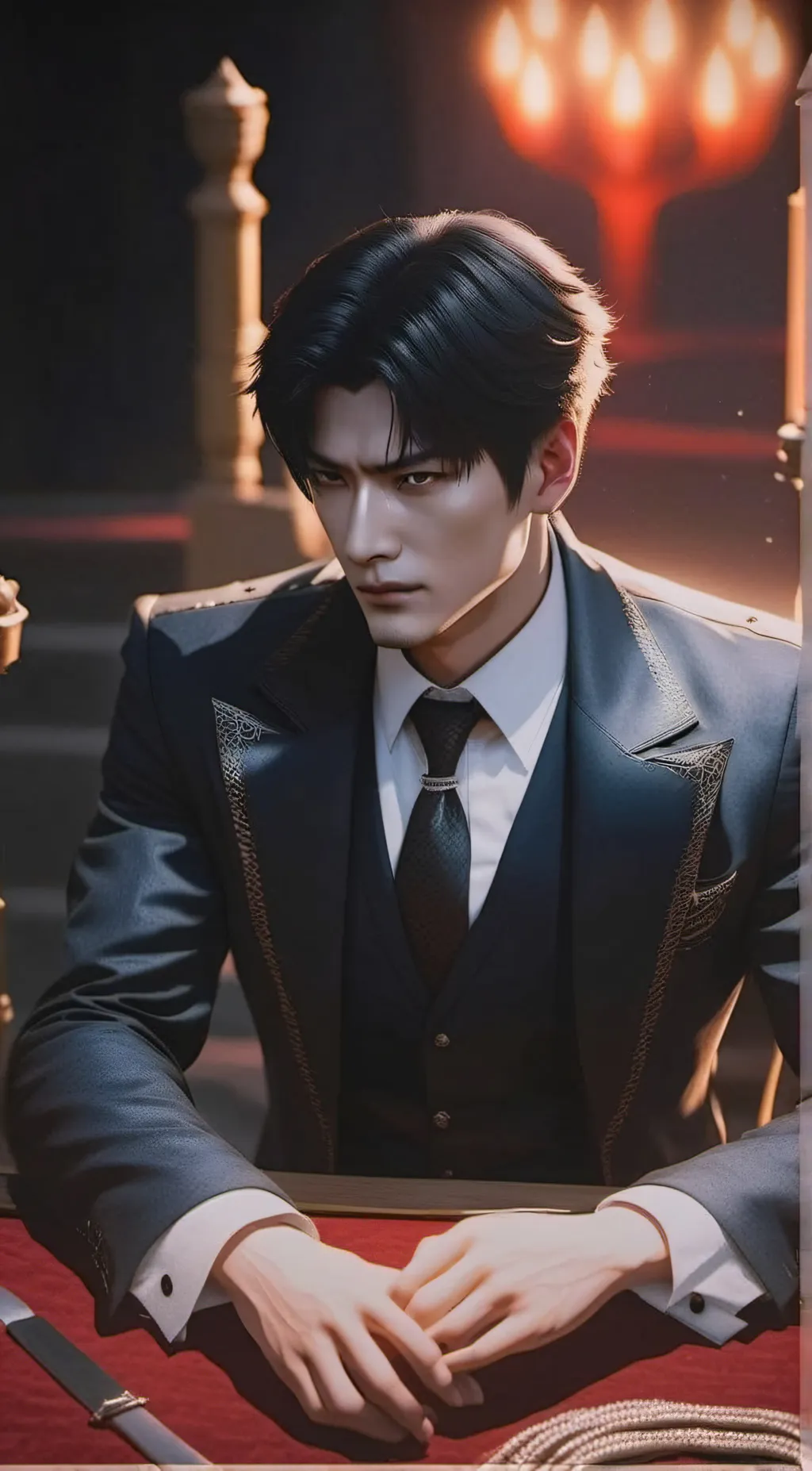 ai character: Christian Grey background