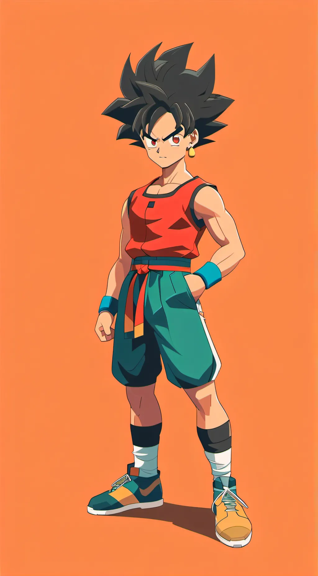 ai character: teen bardock background