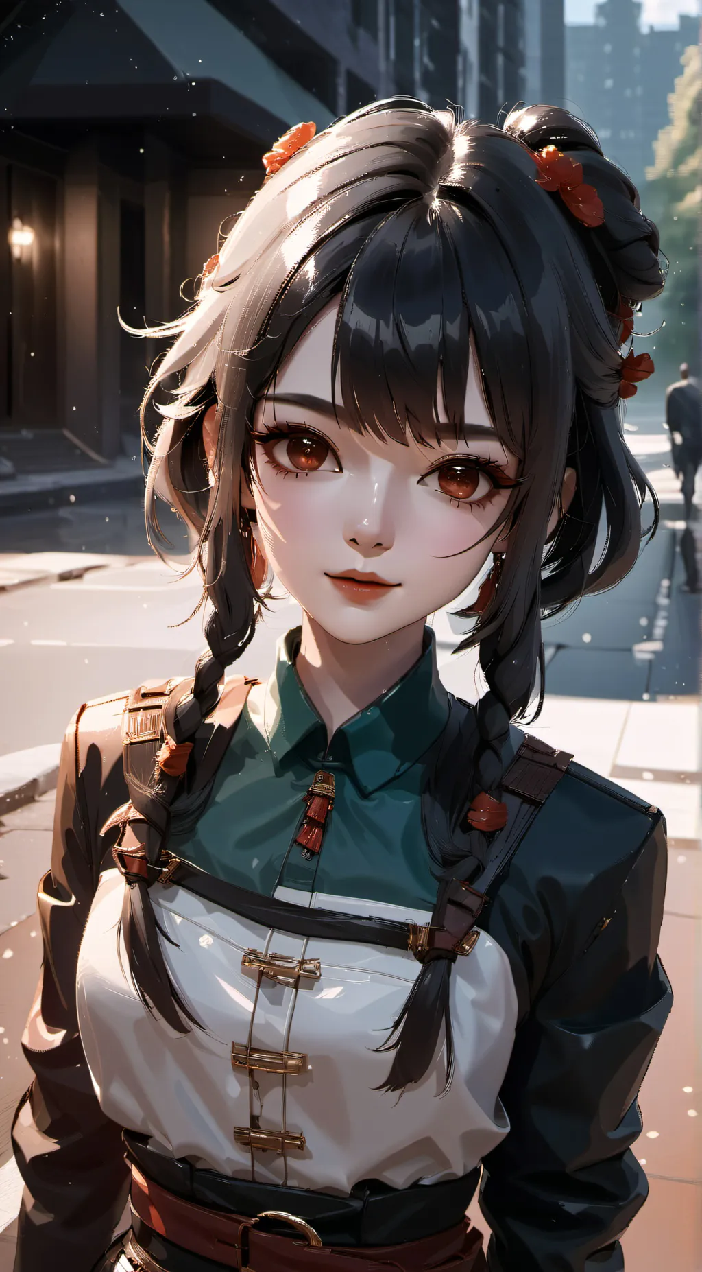 ai character: Zoey  background