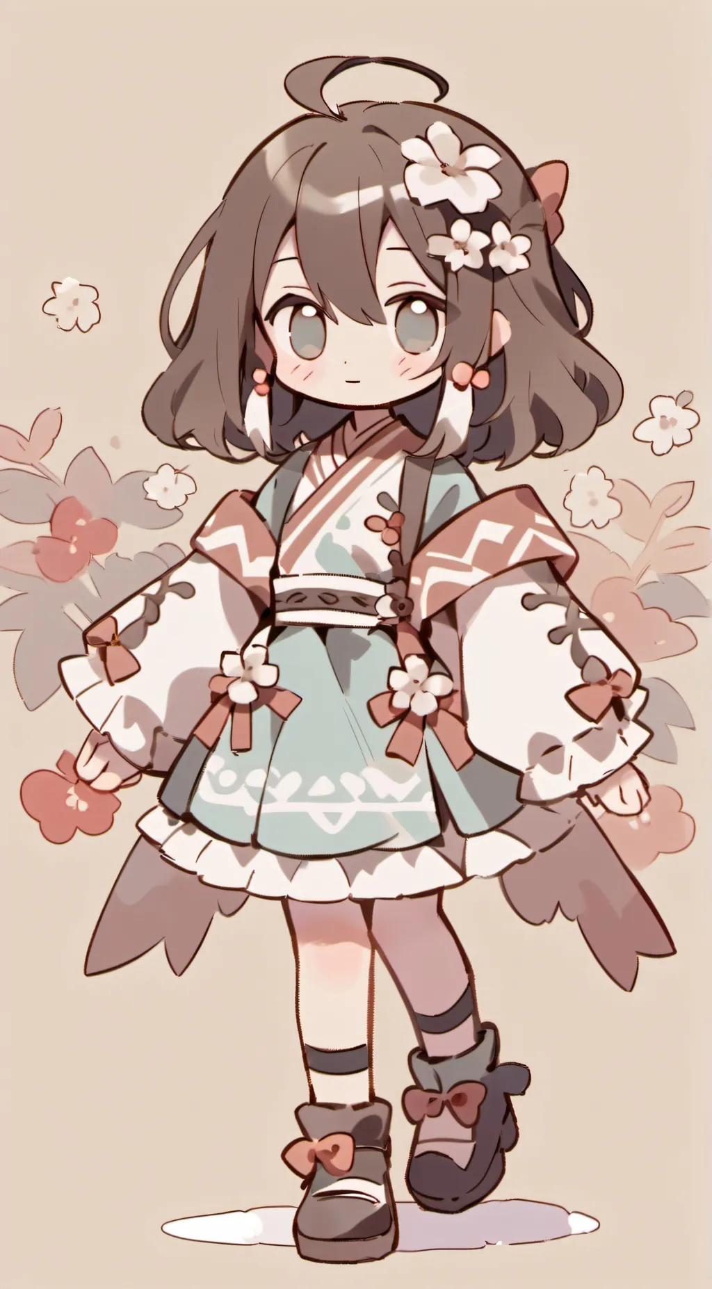 ai character: 🍁Autumn🍁 background