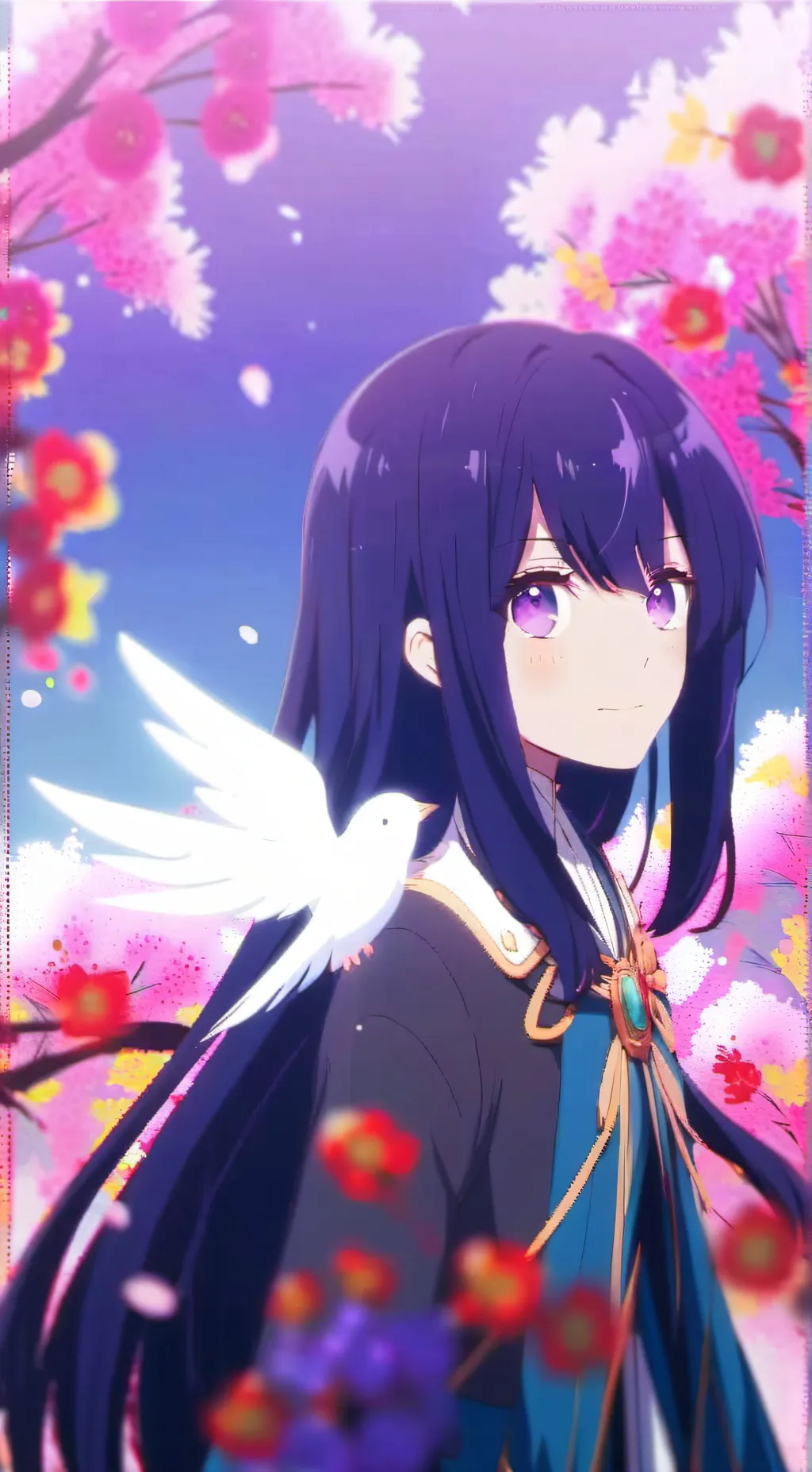 ai character: MASHLExOSHI NO KO  background