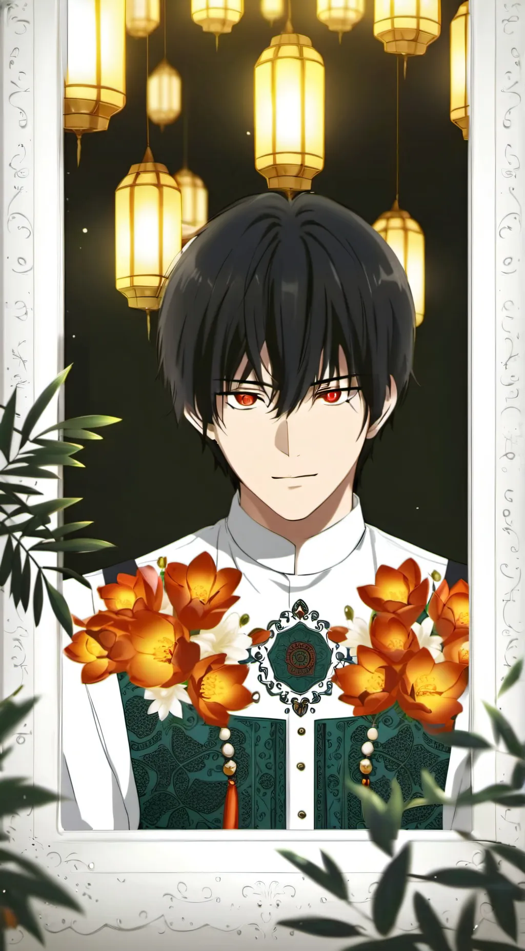 ai character: ramadan background