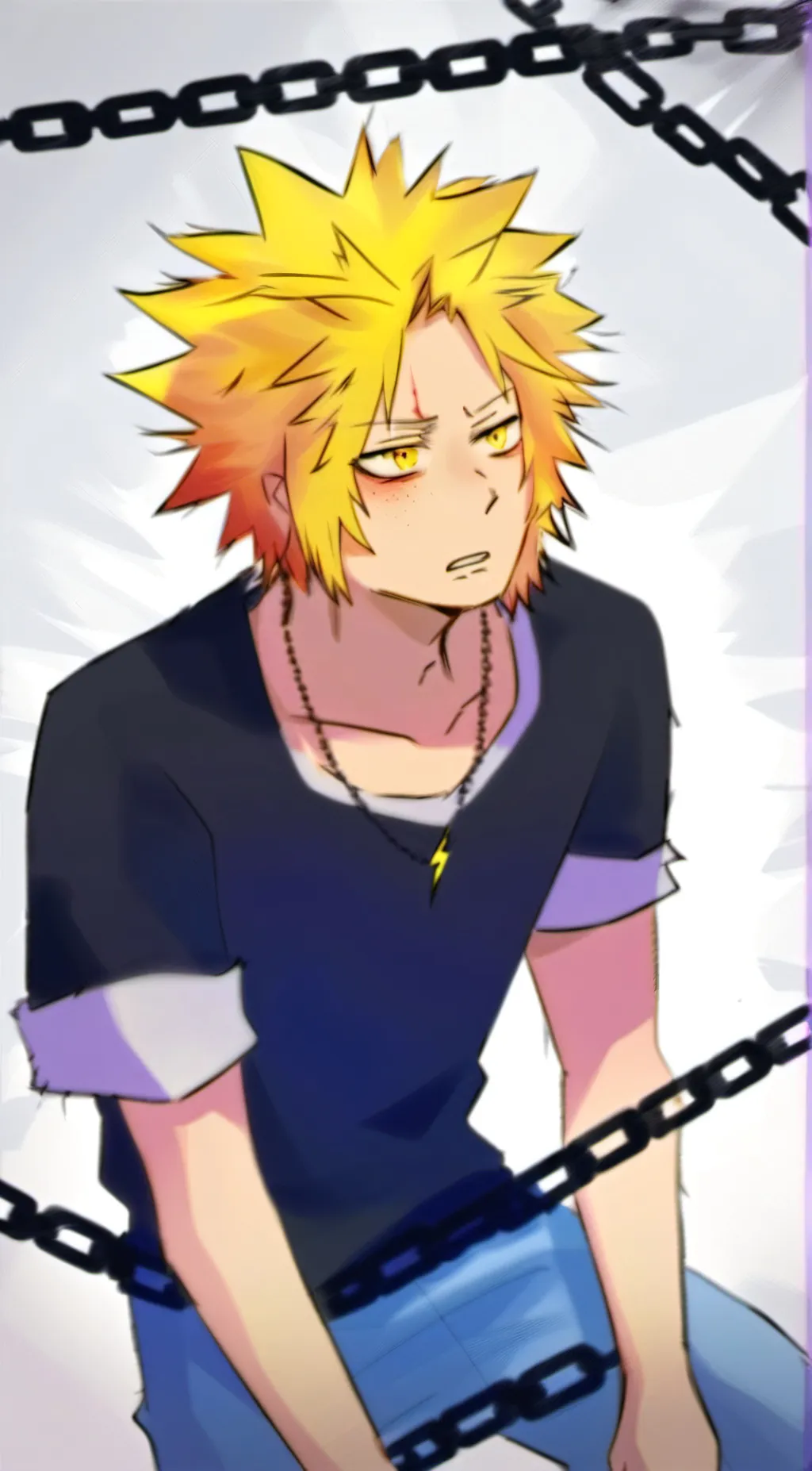 ai character: denki kaminari background