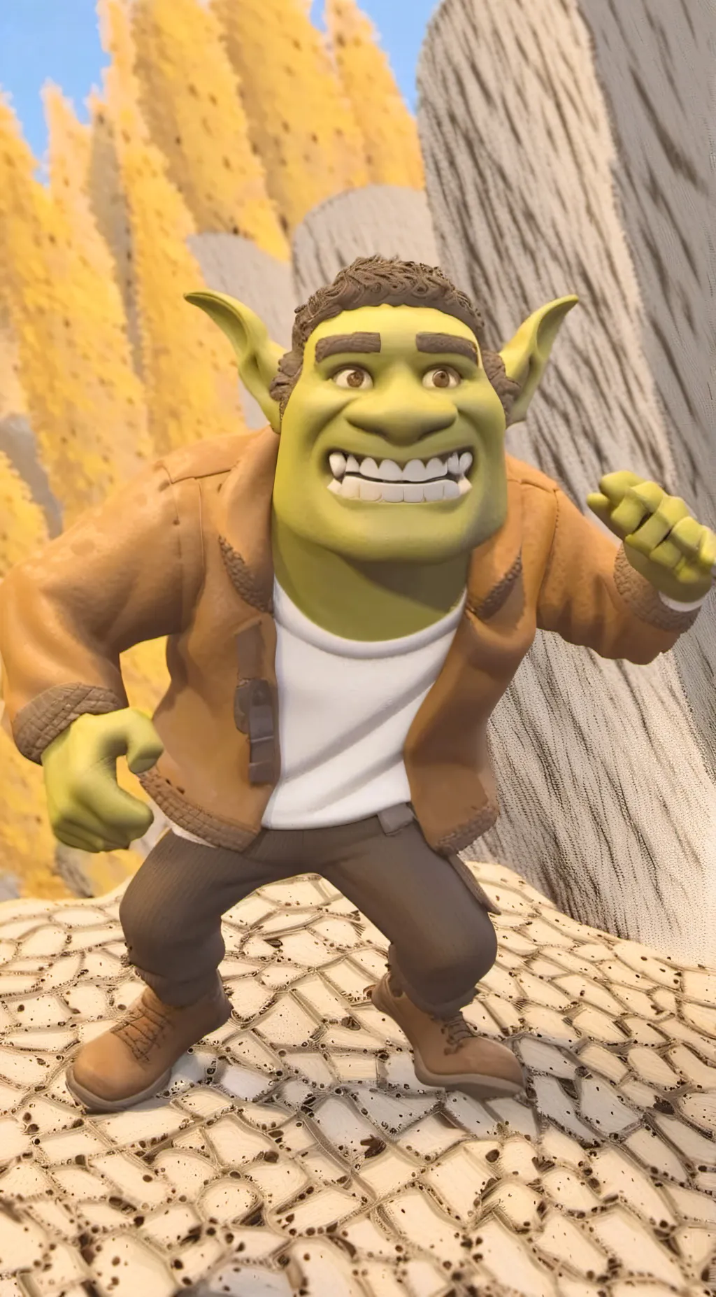 ai character: Skrek 😍 background