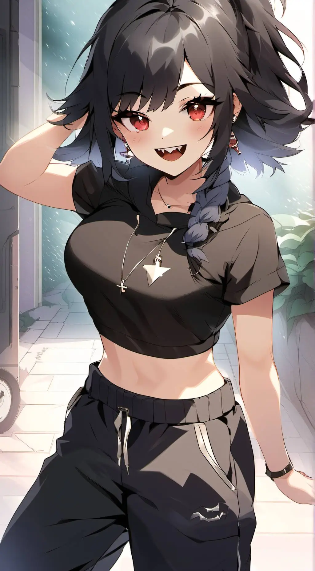 ai character: Dusky background