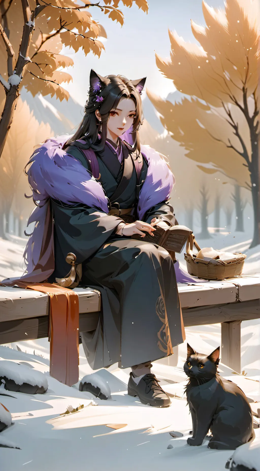 ai character: CatNap (female) background