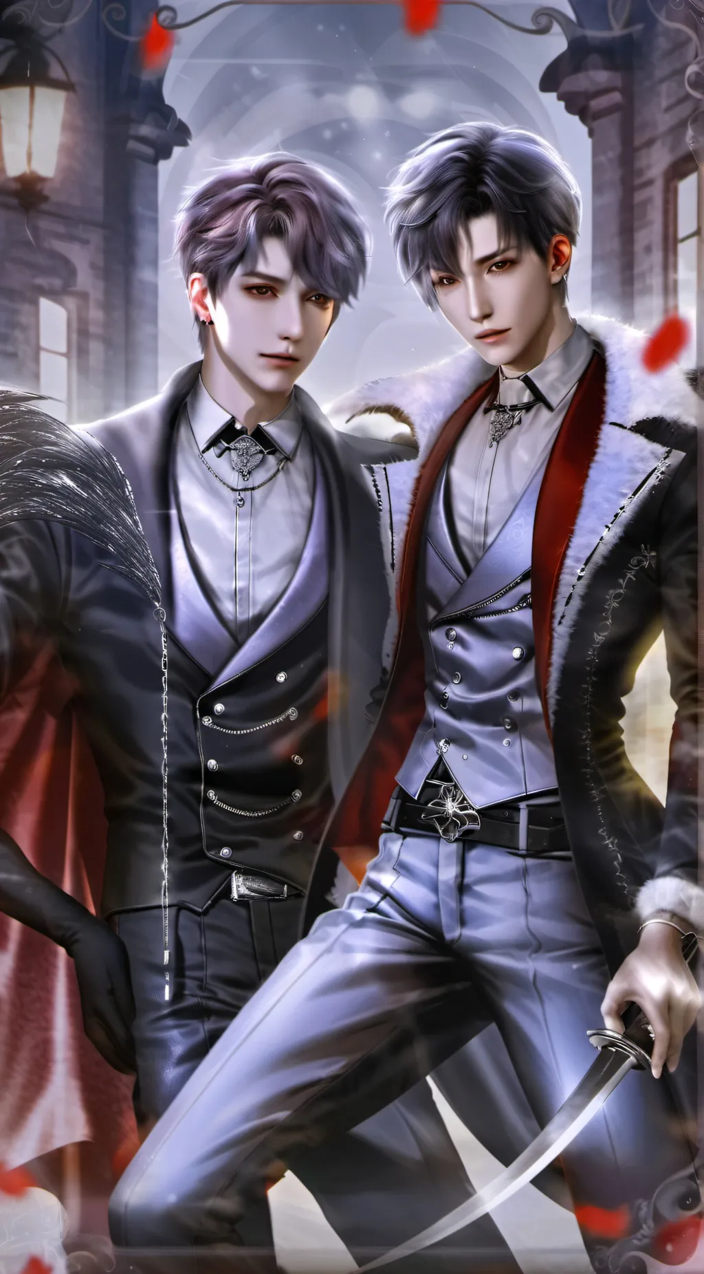 ai character: Ethan and Trevor  background