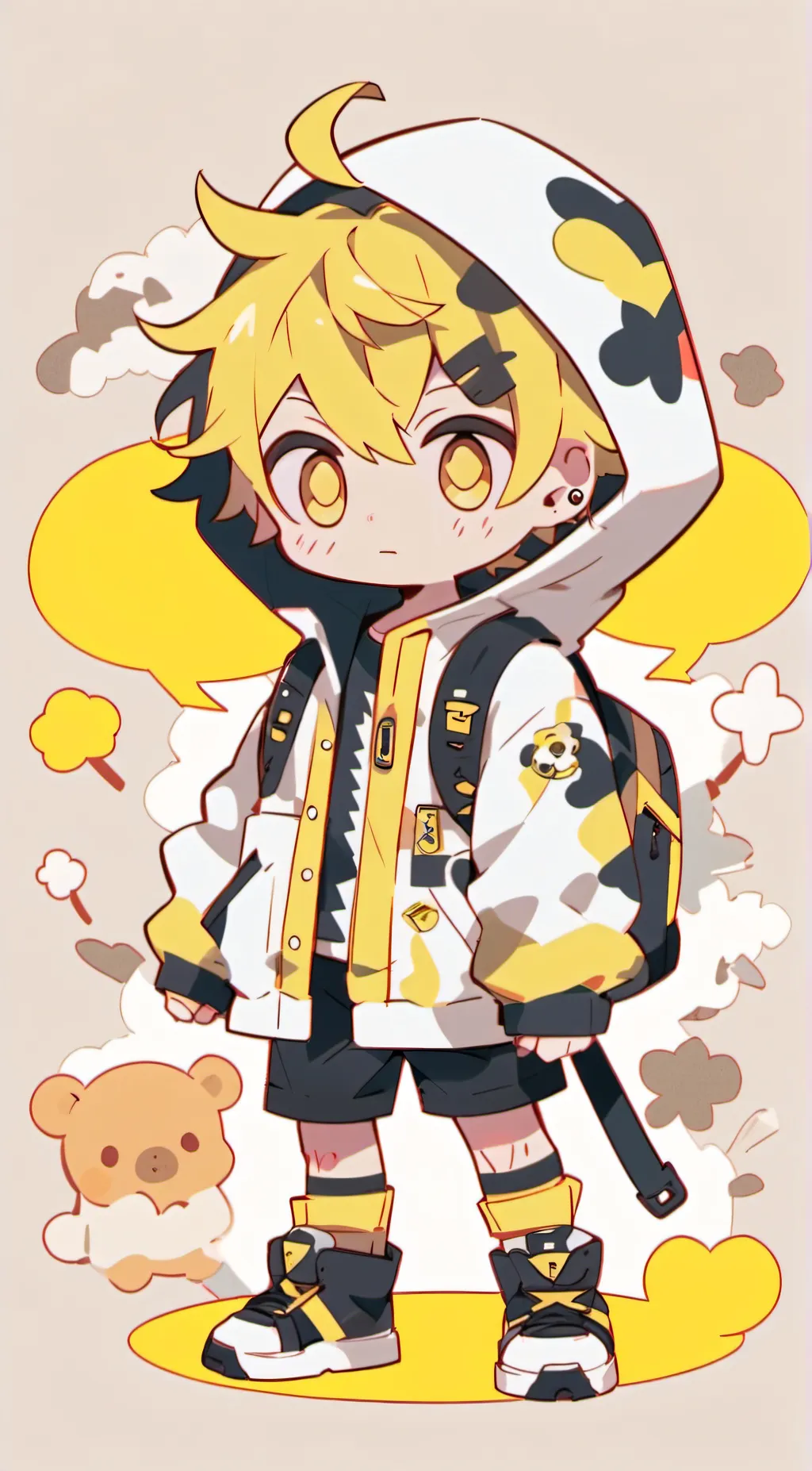 ai character: Denki background