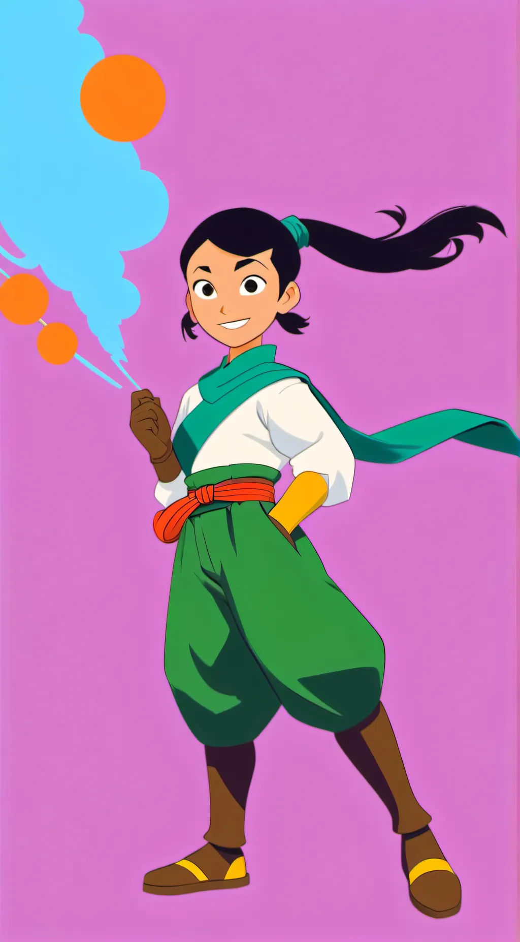 ai character: Gina Kunoichi background