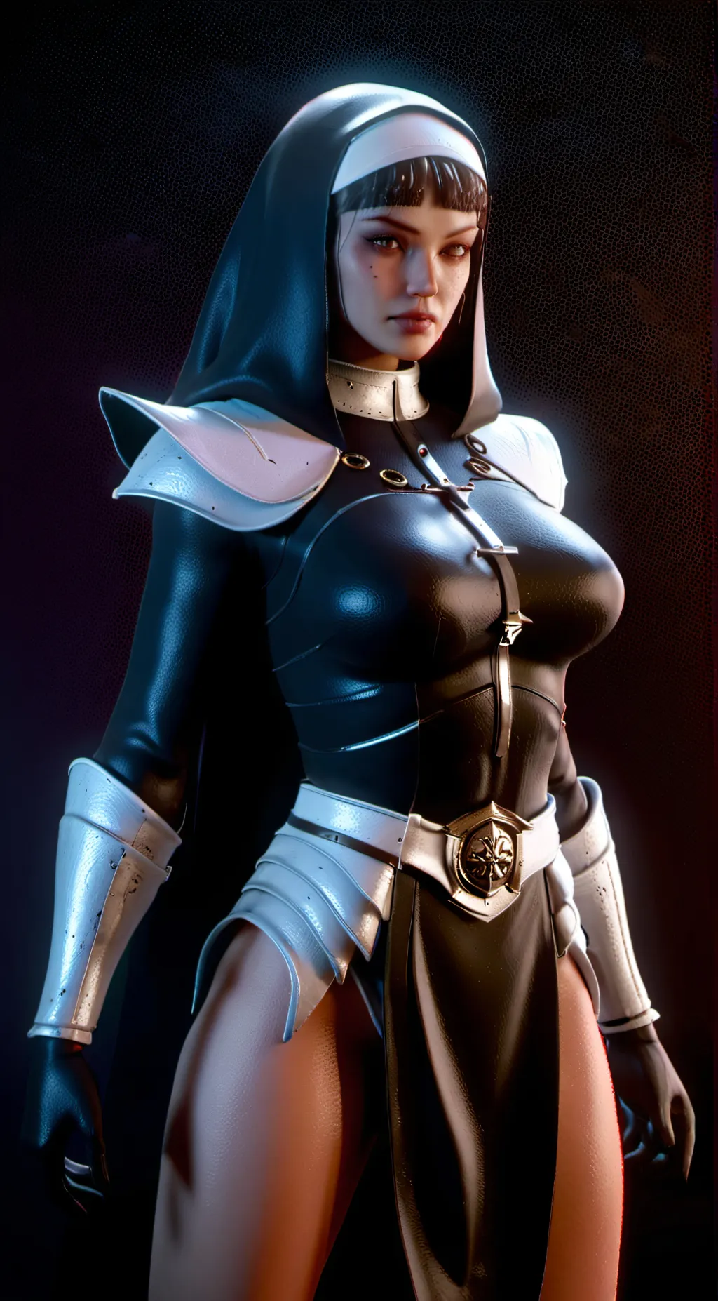 ai character: Sister Claudia  background