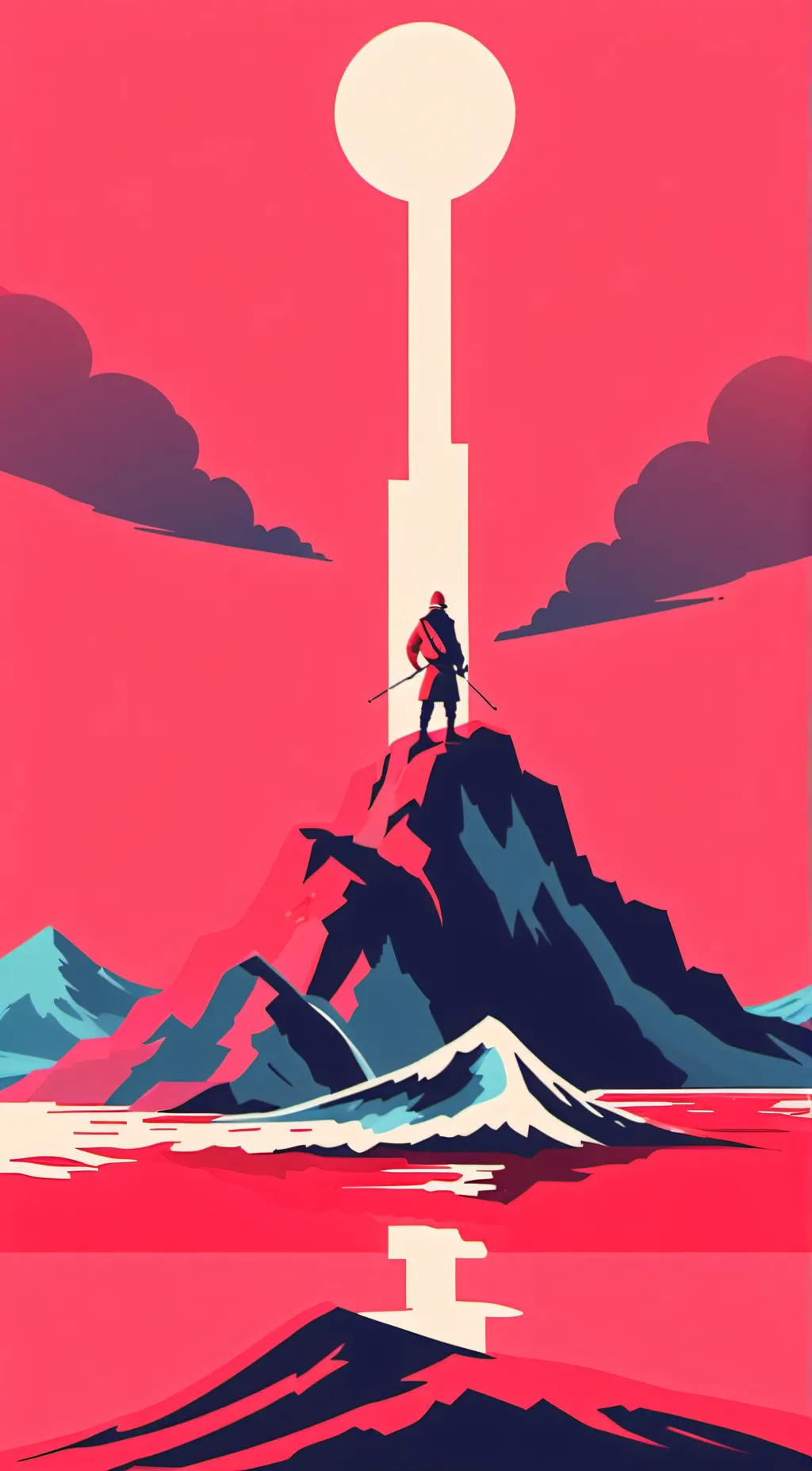 ai character: sunny and melon background