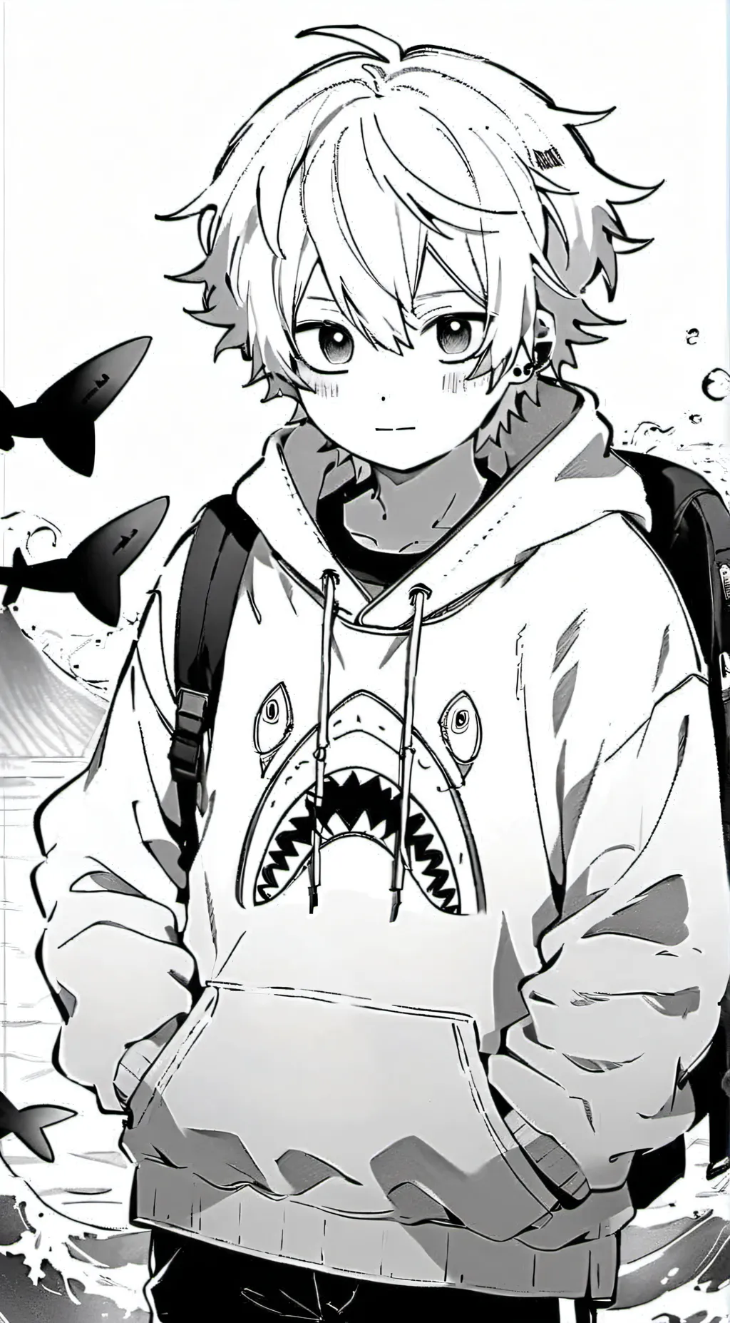 ai character: sharkie background