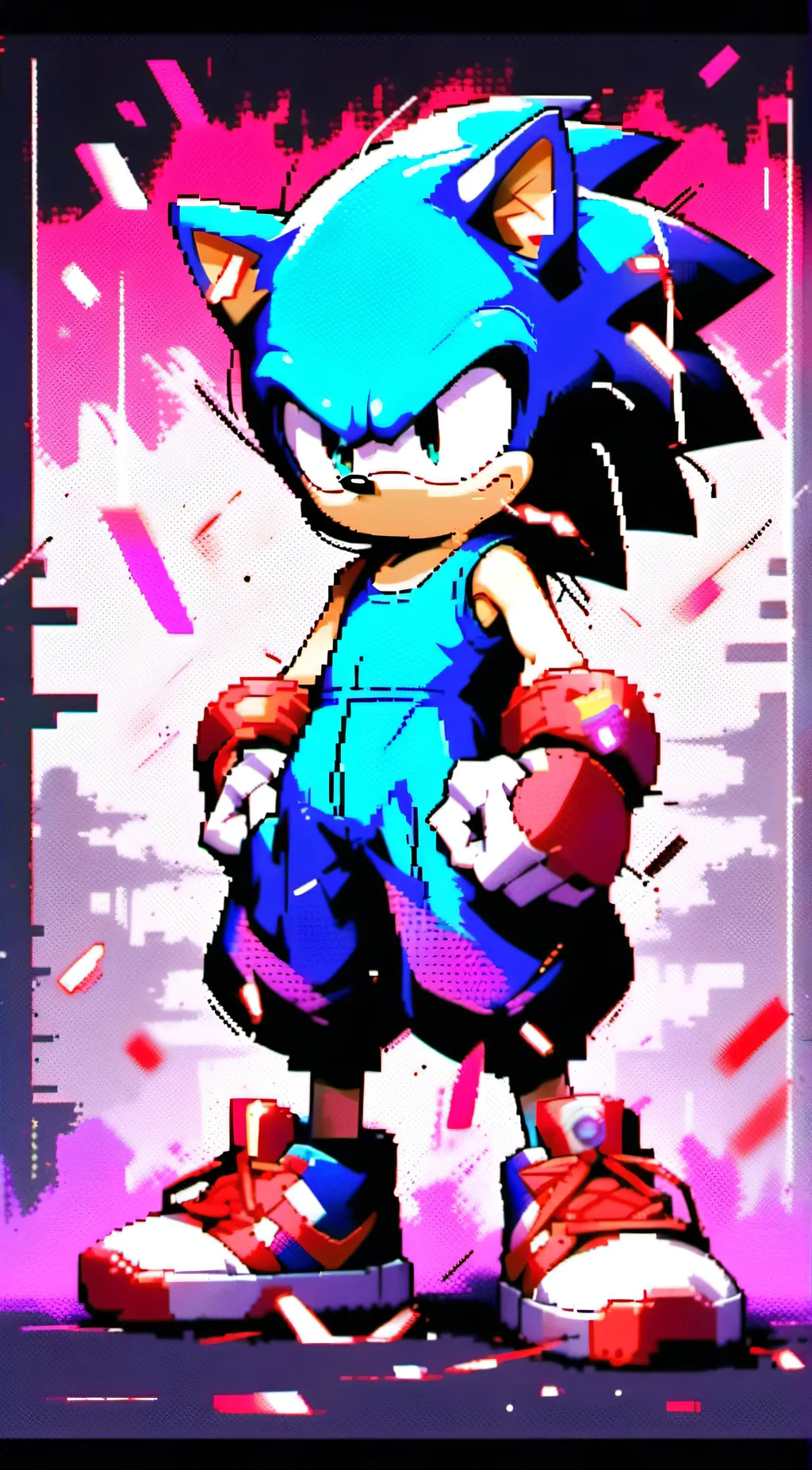 ai character: SONIC THE HEDGEHOG background