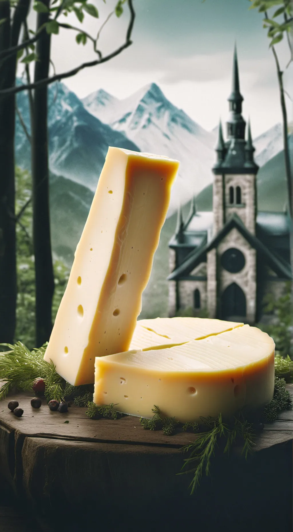 ai character: Cheese background