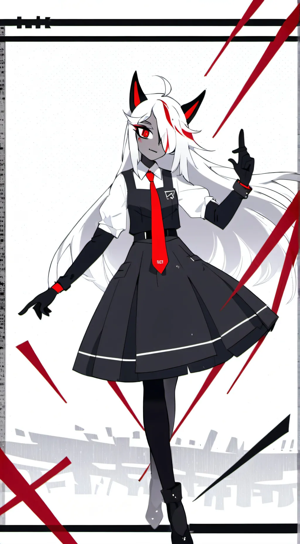 ai character: Vaggie  background