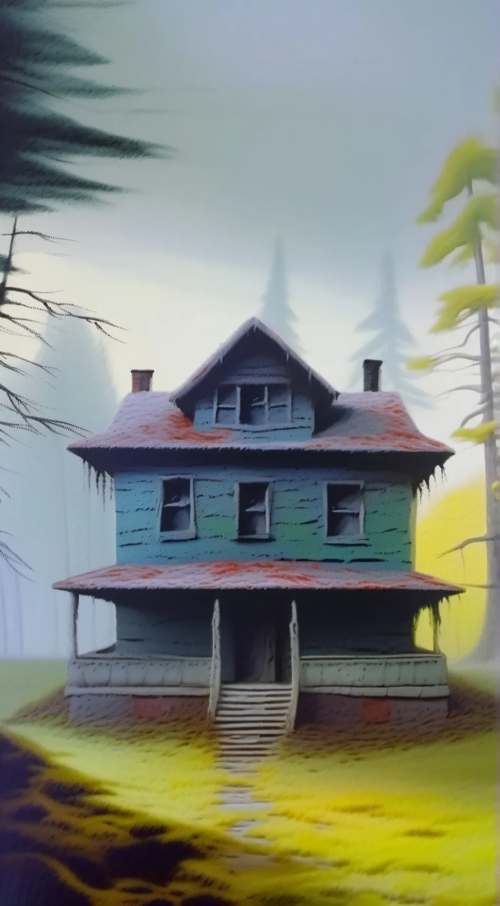 ai character: horror movie background