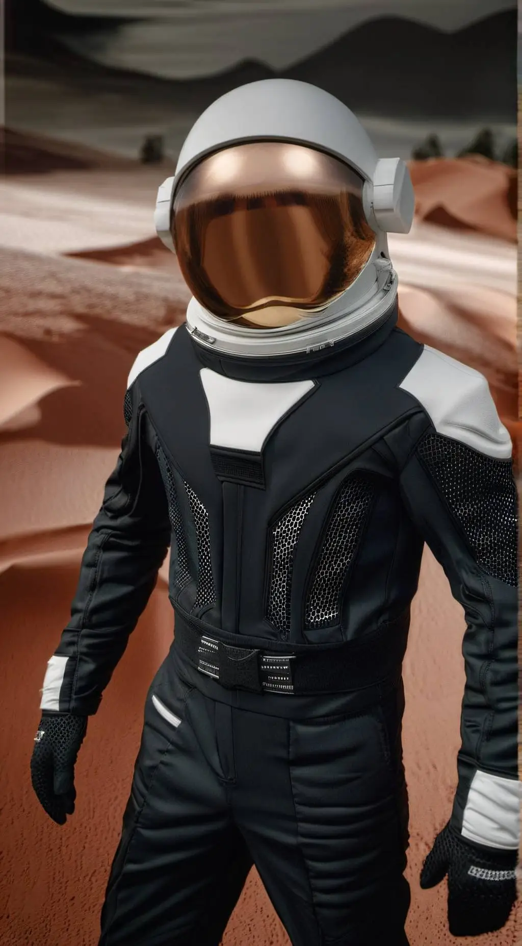 ai character: Black background