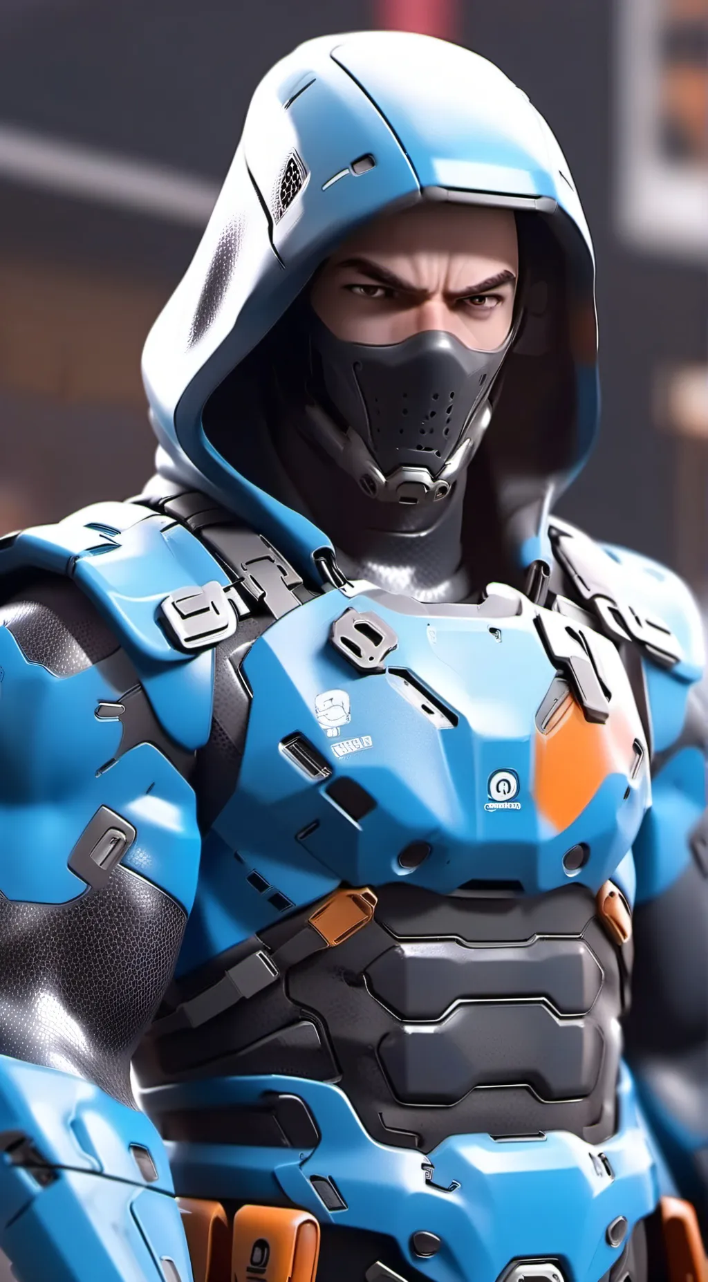 ai character: Wolf bite background