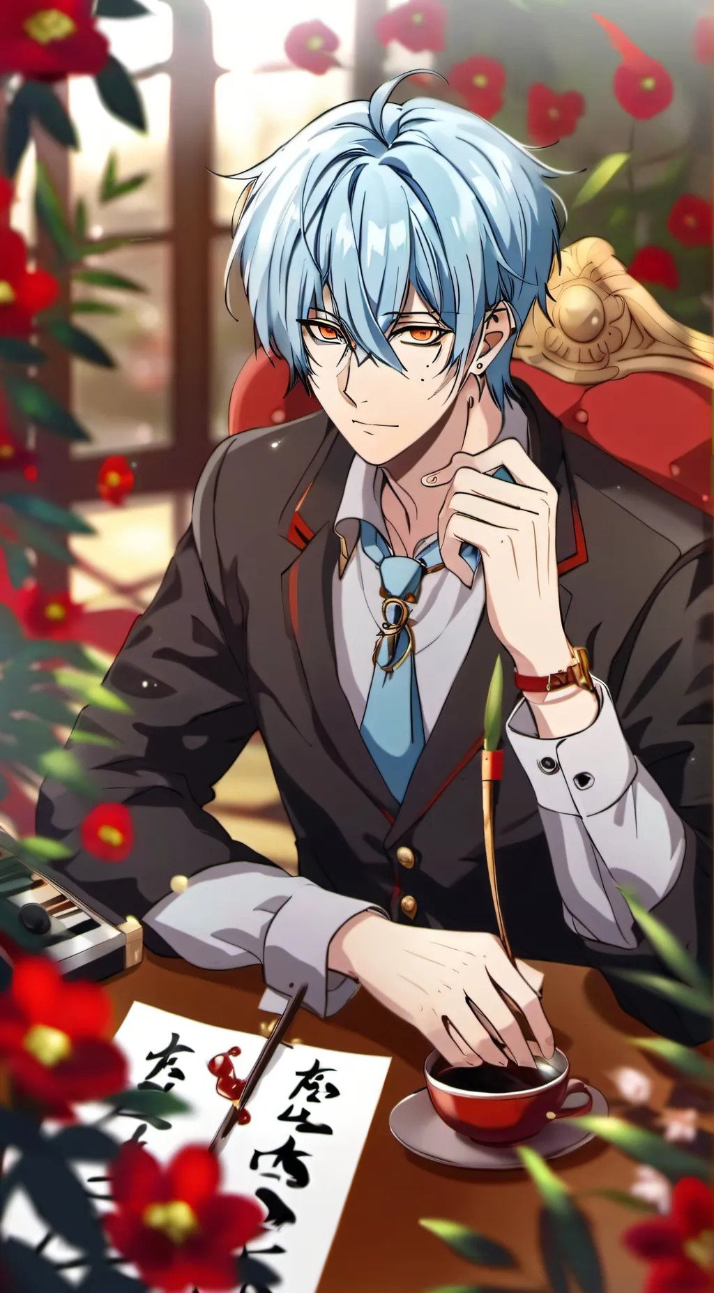 ai character: LEONARDO/LEO background