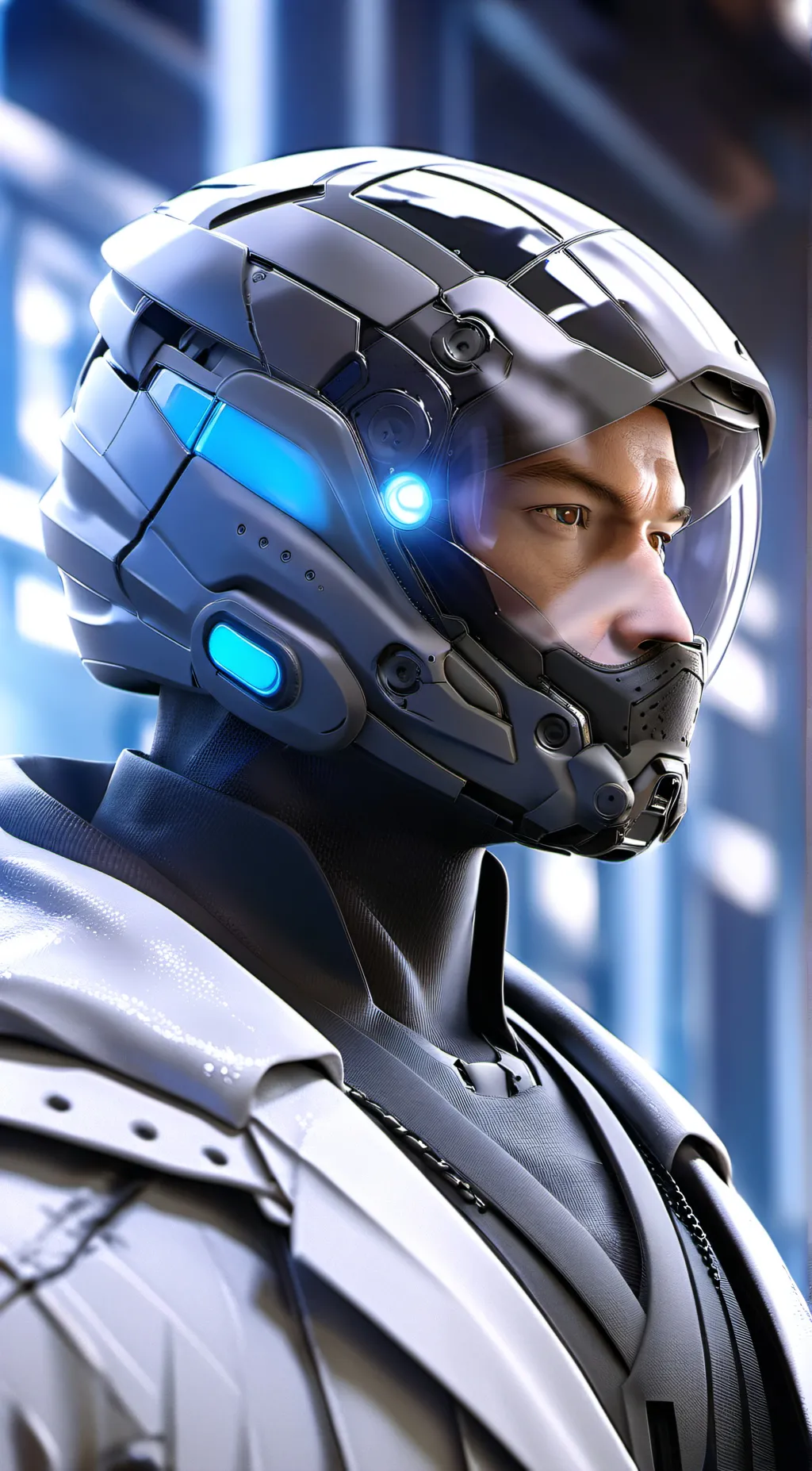 ai character: space warrior background