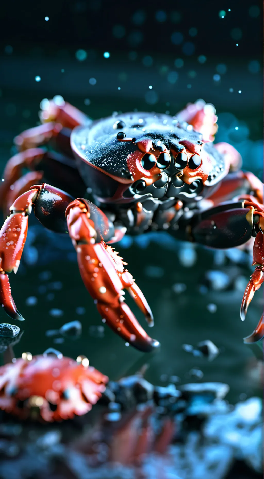 ai character: crab background