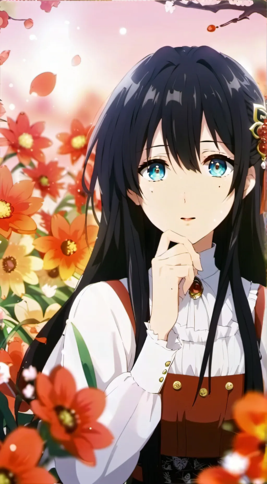 ai character: Lilac background