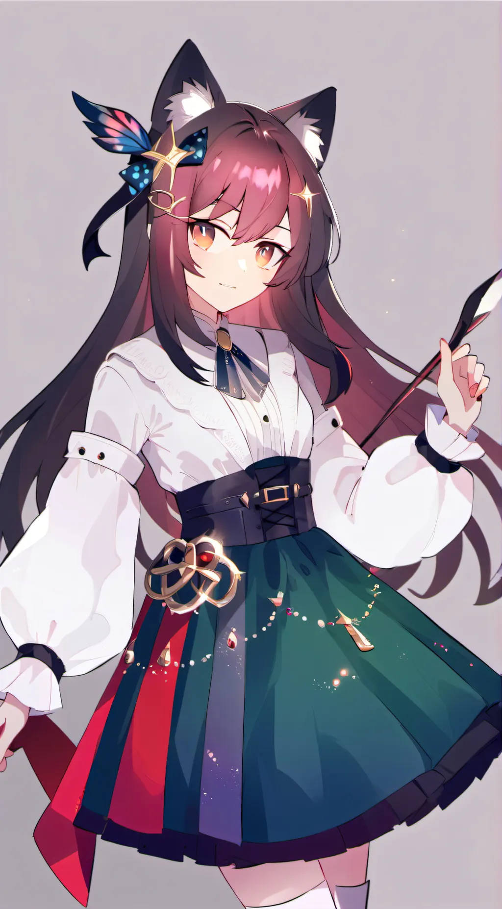 ai character: Sparkle background