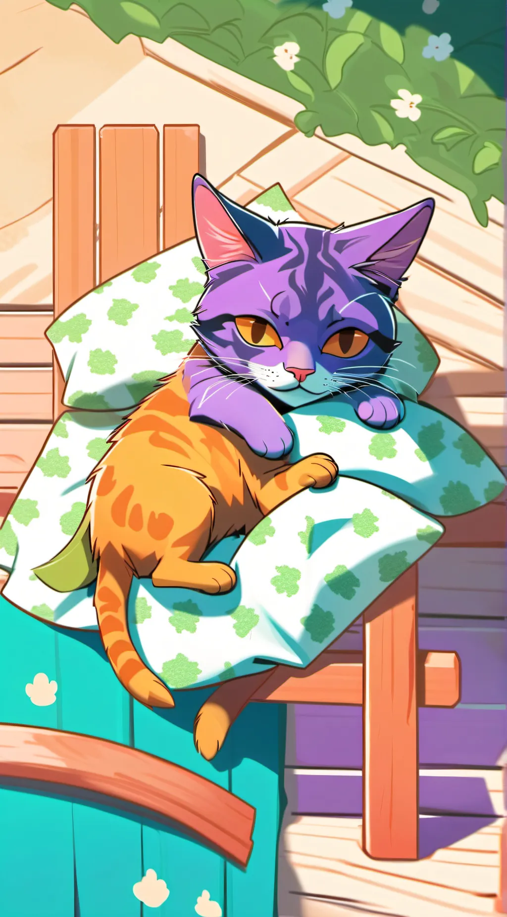 ai character: catnap background