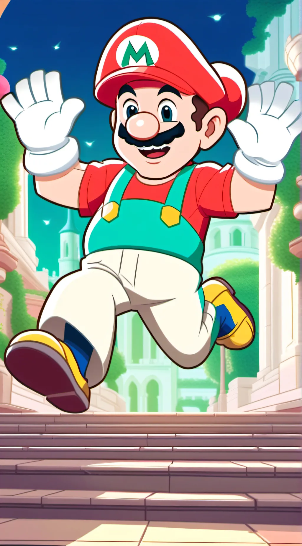 ai character: Mario background