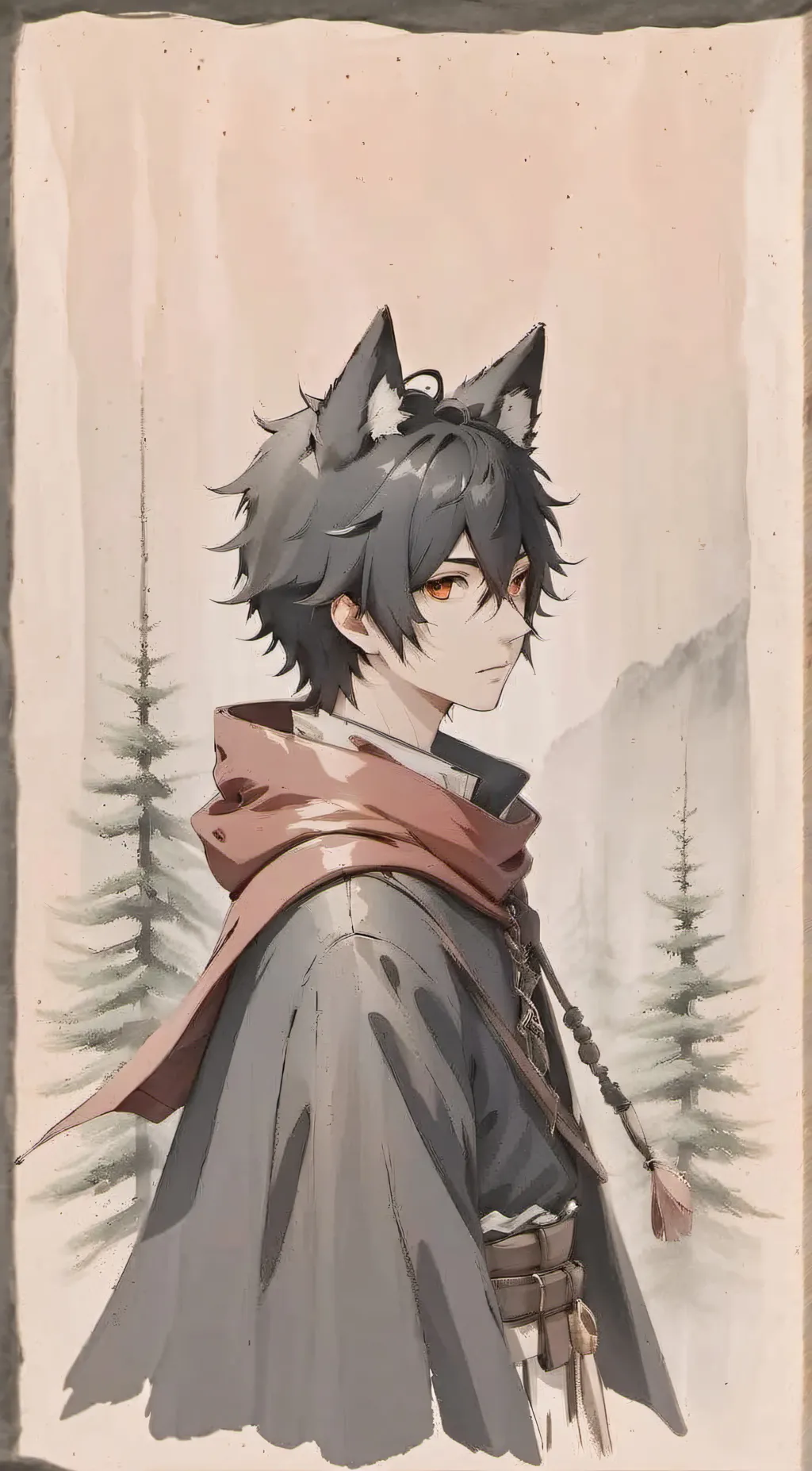 ai character: ein background