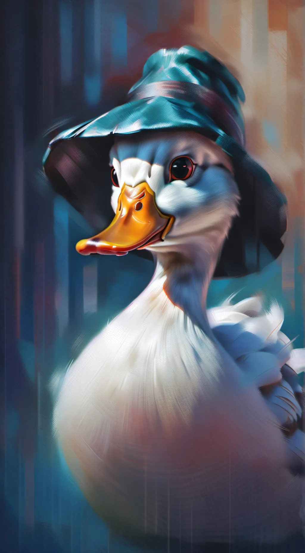 ai character: magic duck background