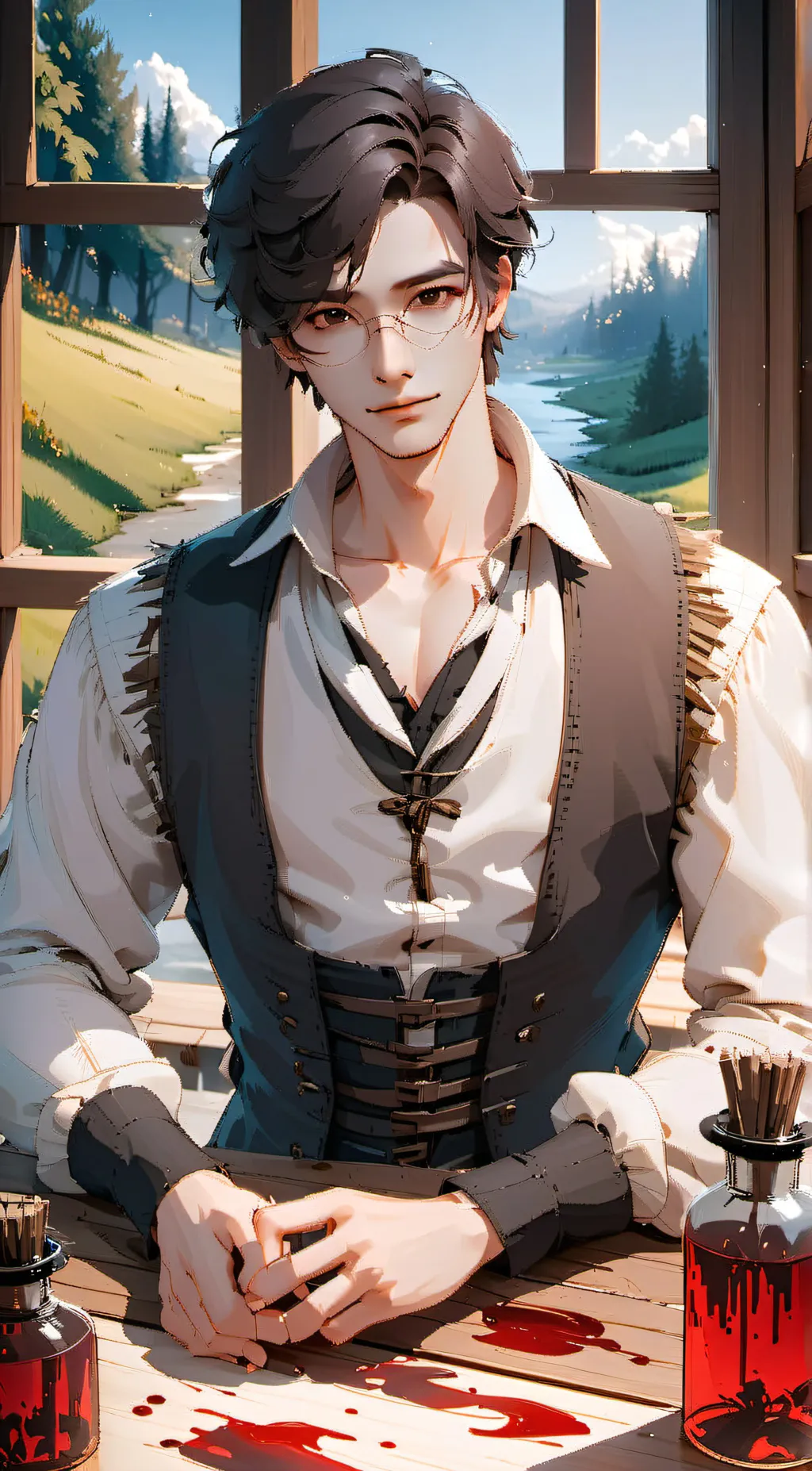 ai character: Leo background