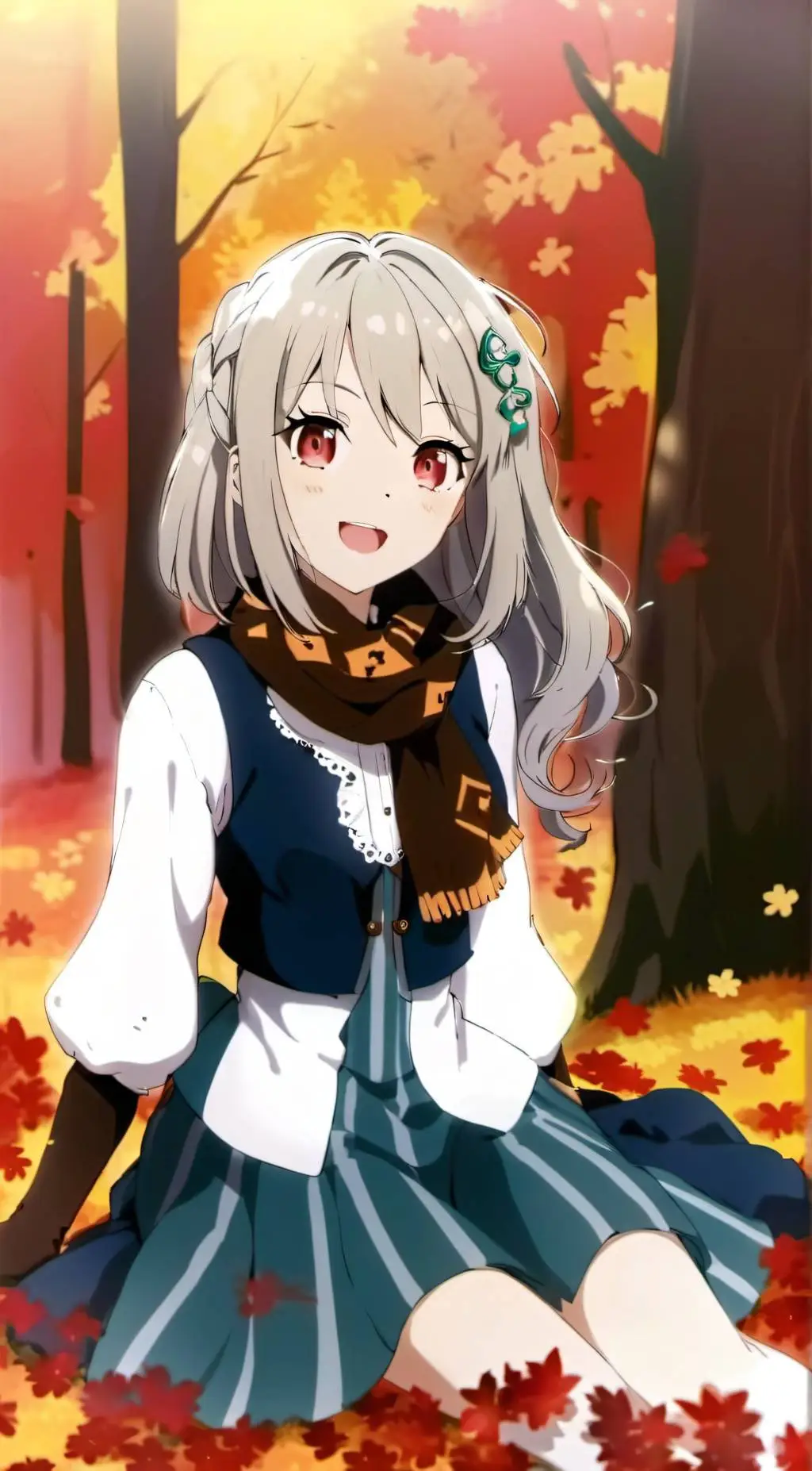 ai character: Ashley  background