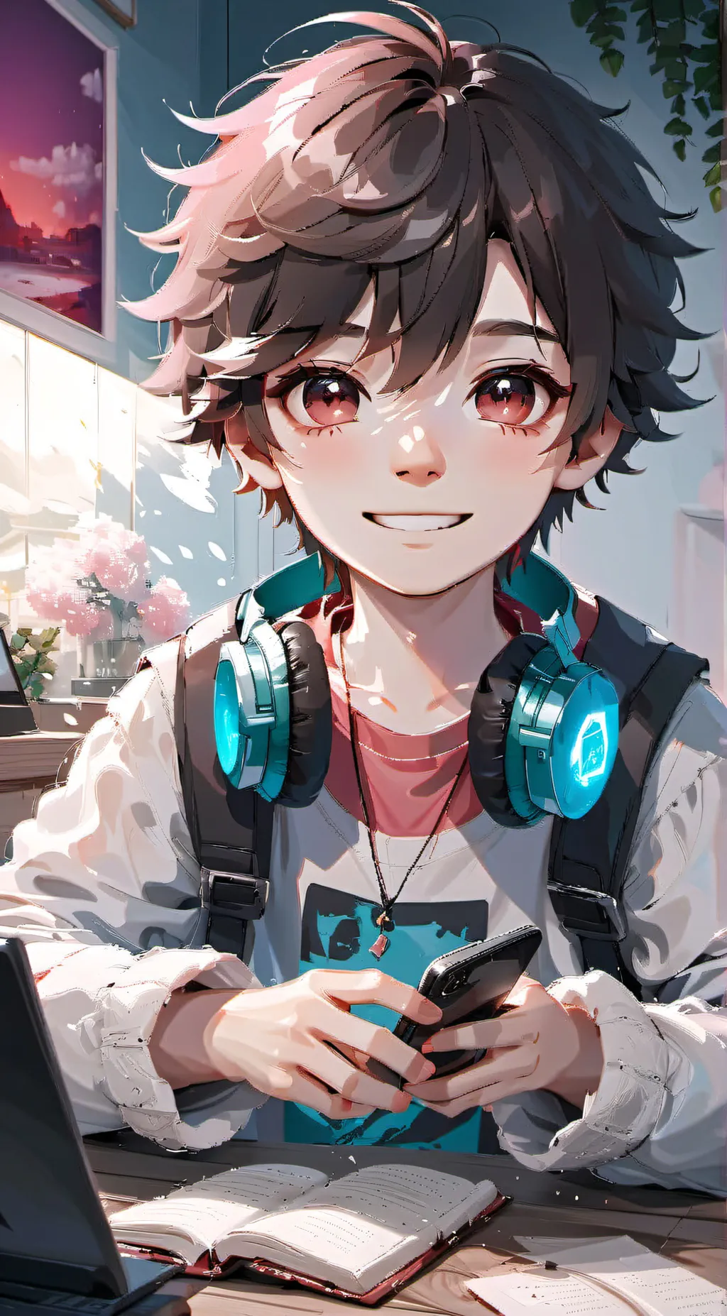 ai character: ❄️Frozen Boy💘 background