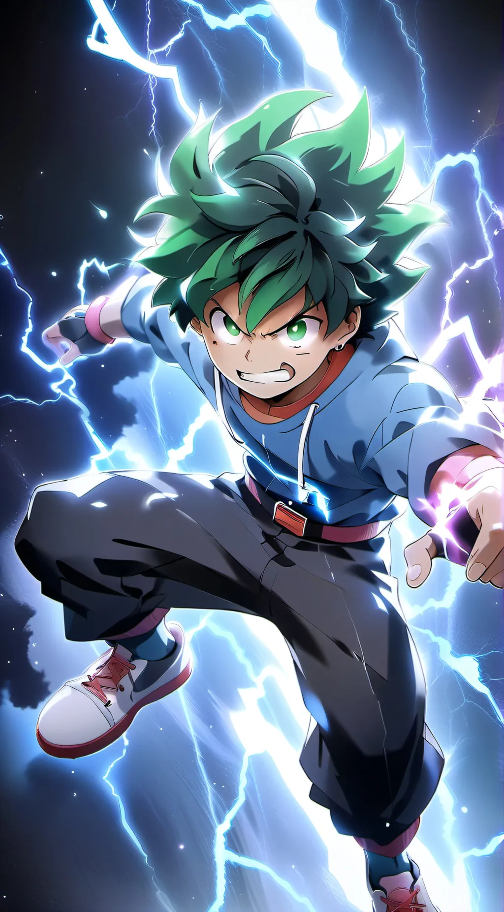 ai character: Izuku midoriya background