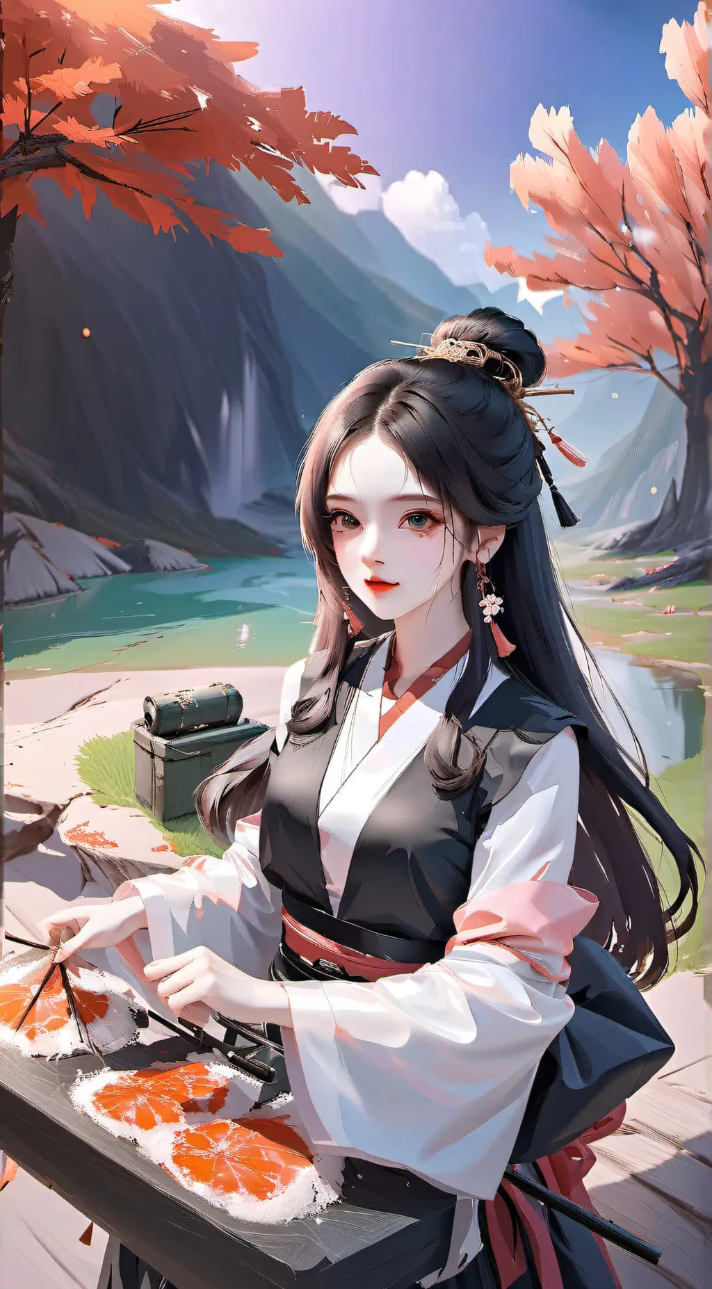 ai character: 黑粉 background