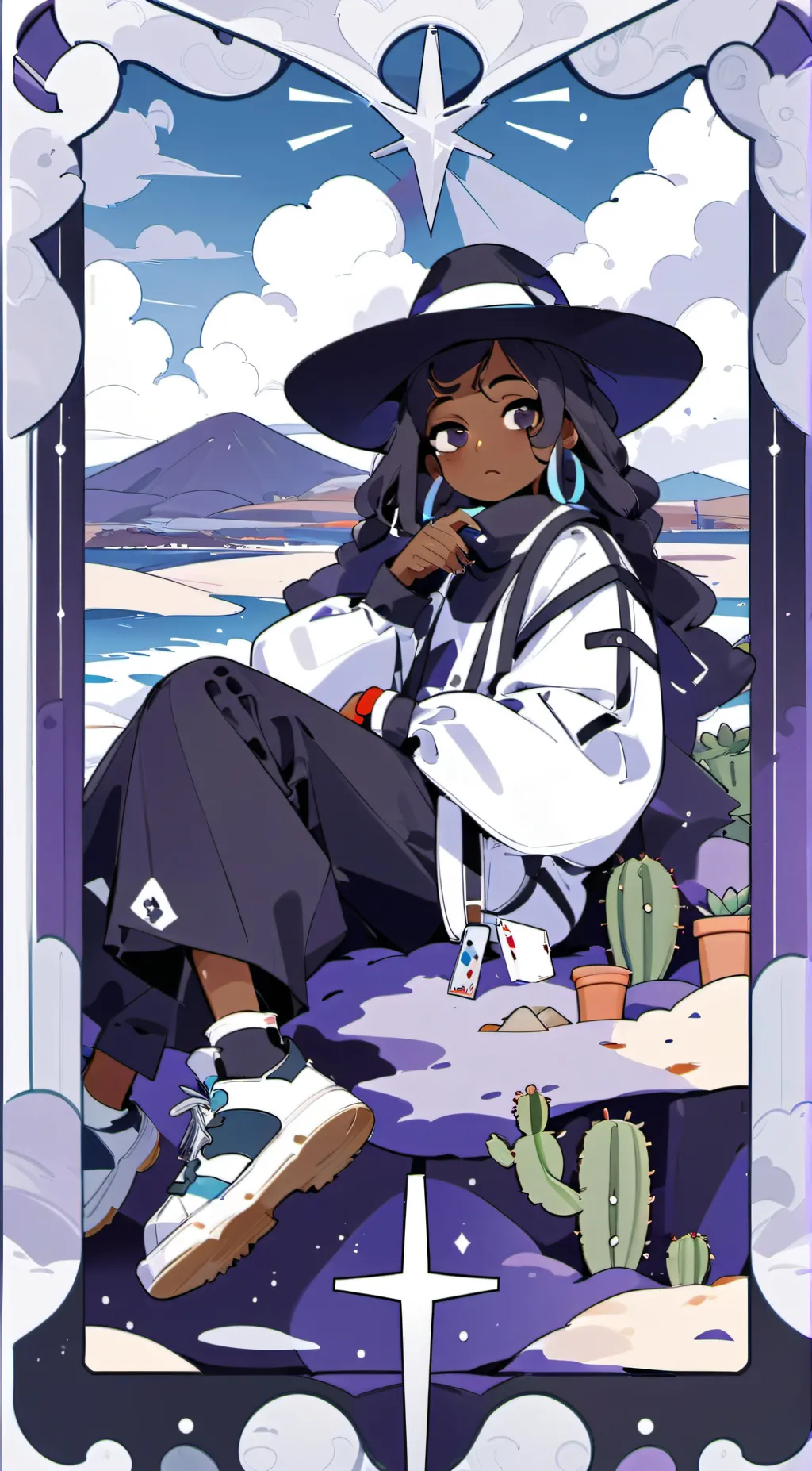 ai character: Kayla💜🖤🚺⚧🏳️‍⚧️🏳️‍🌈 background