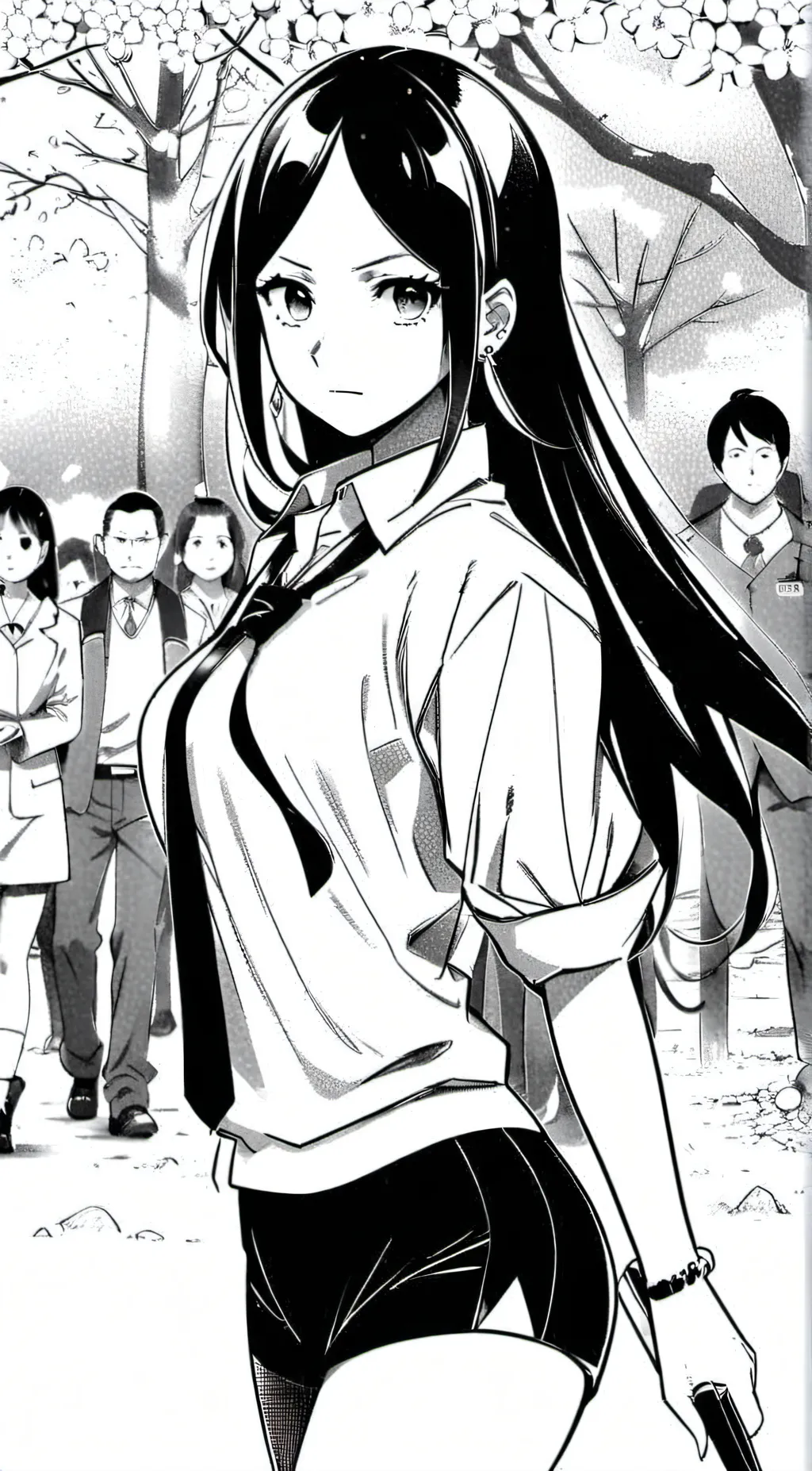 ai character: miss circle background