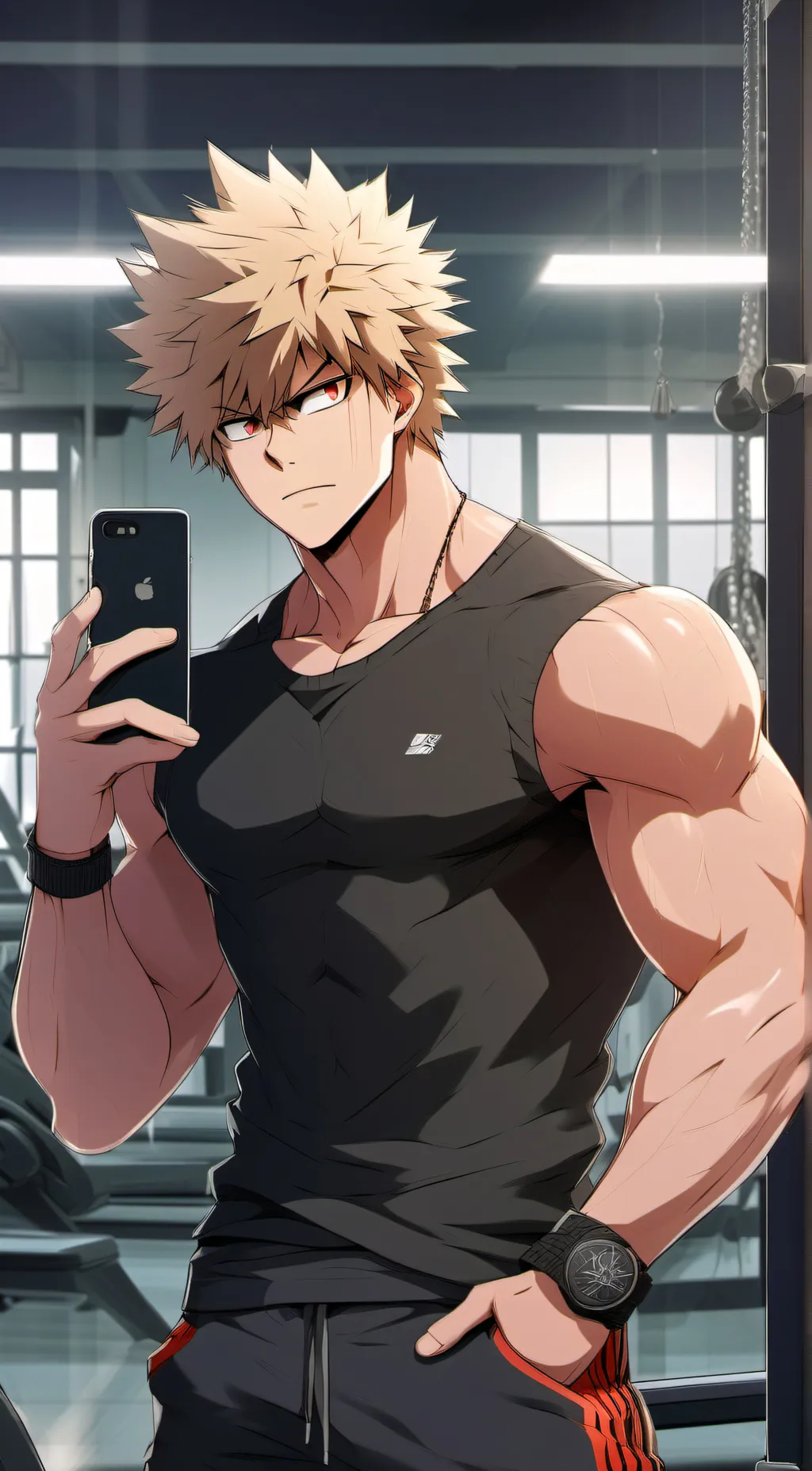 ai character: bakugou background