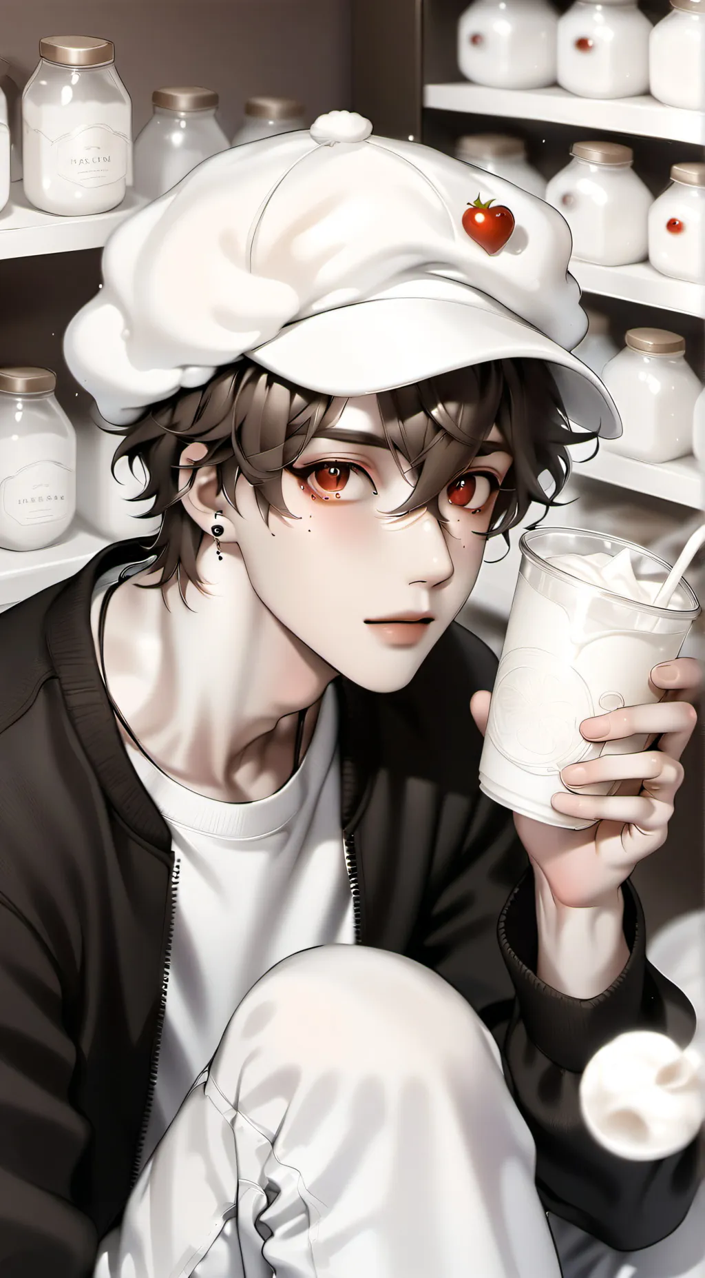 ai character: francis(milk man) background
