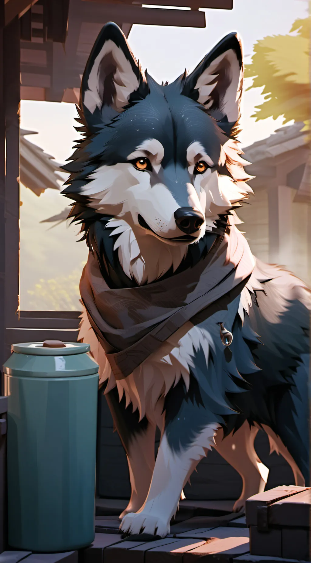 ai character: Alexandra  background