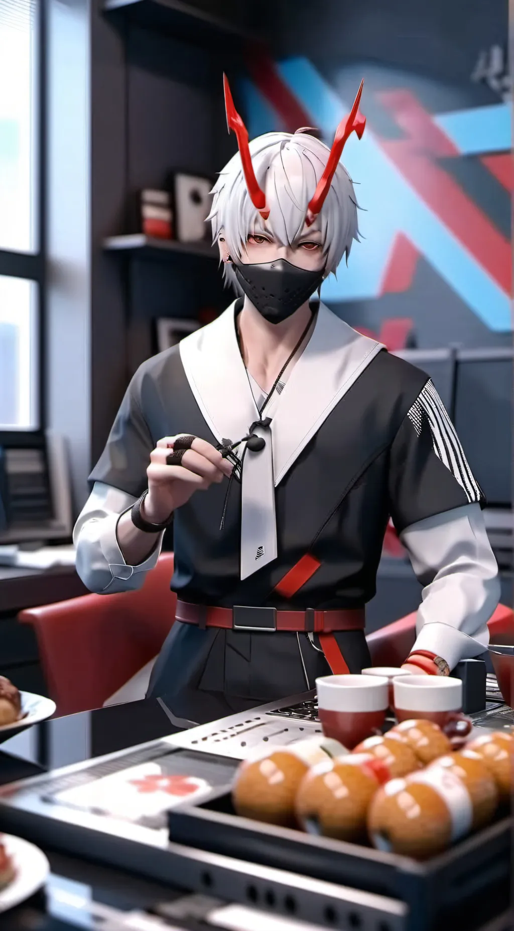 ai character: Rayne background