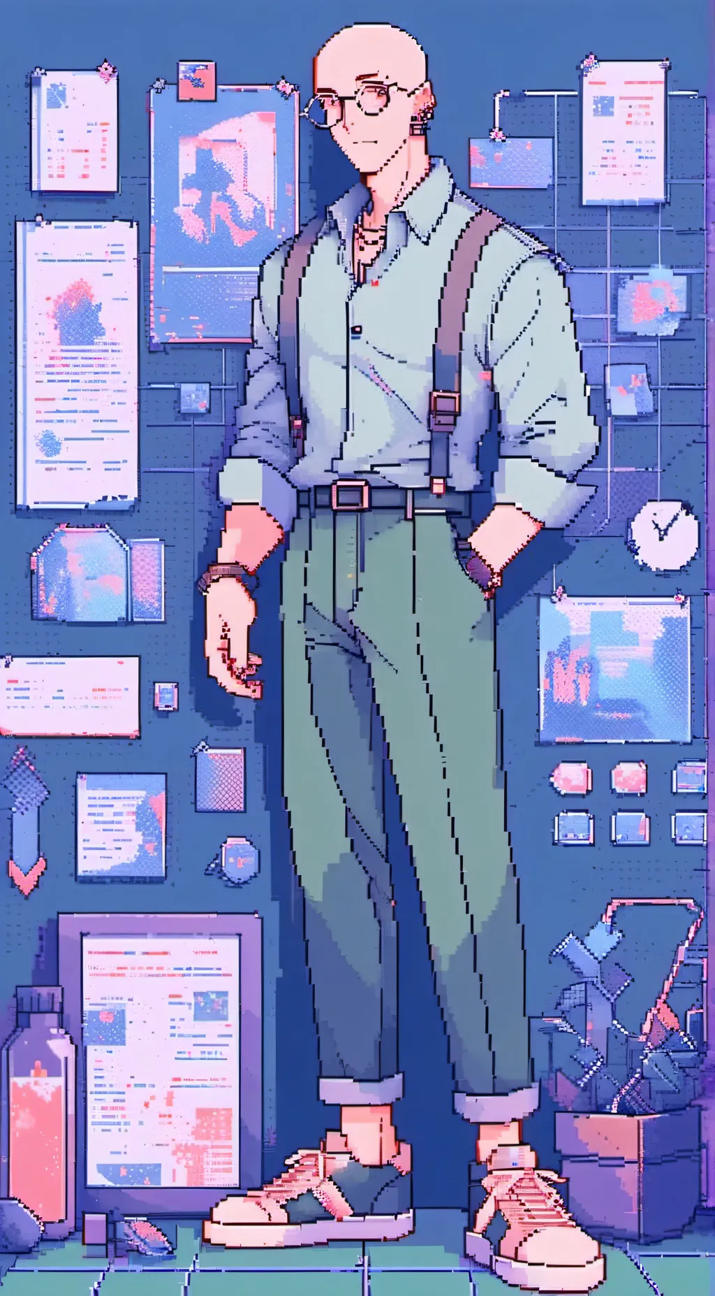 ai character: Baldi basics!  background