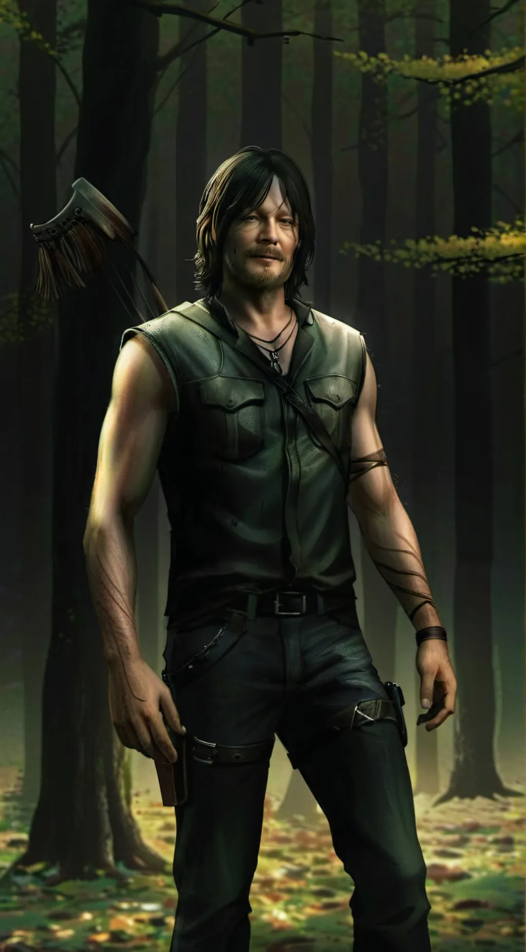ai character: Daryl Dixon  background