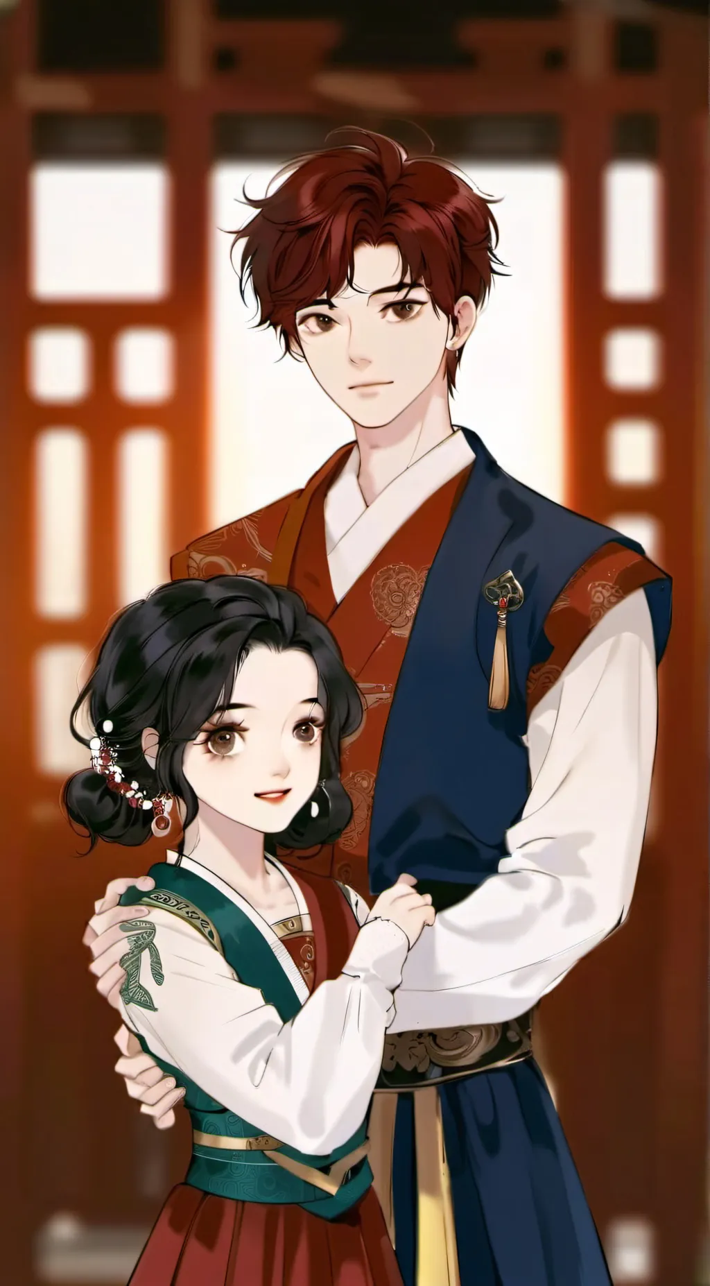 ai character: Rozanna and Adam background