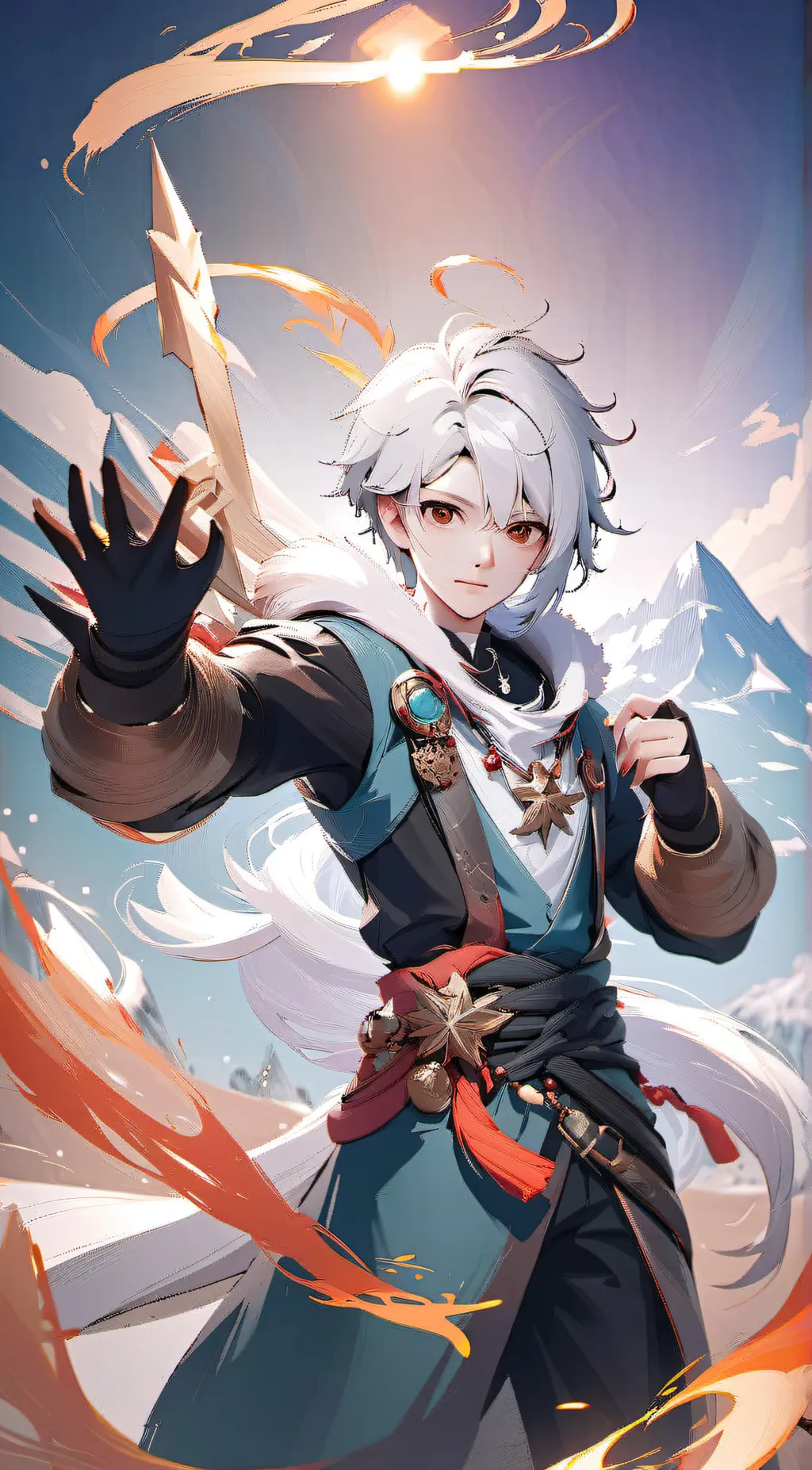 ai character: Eman of the die background