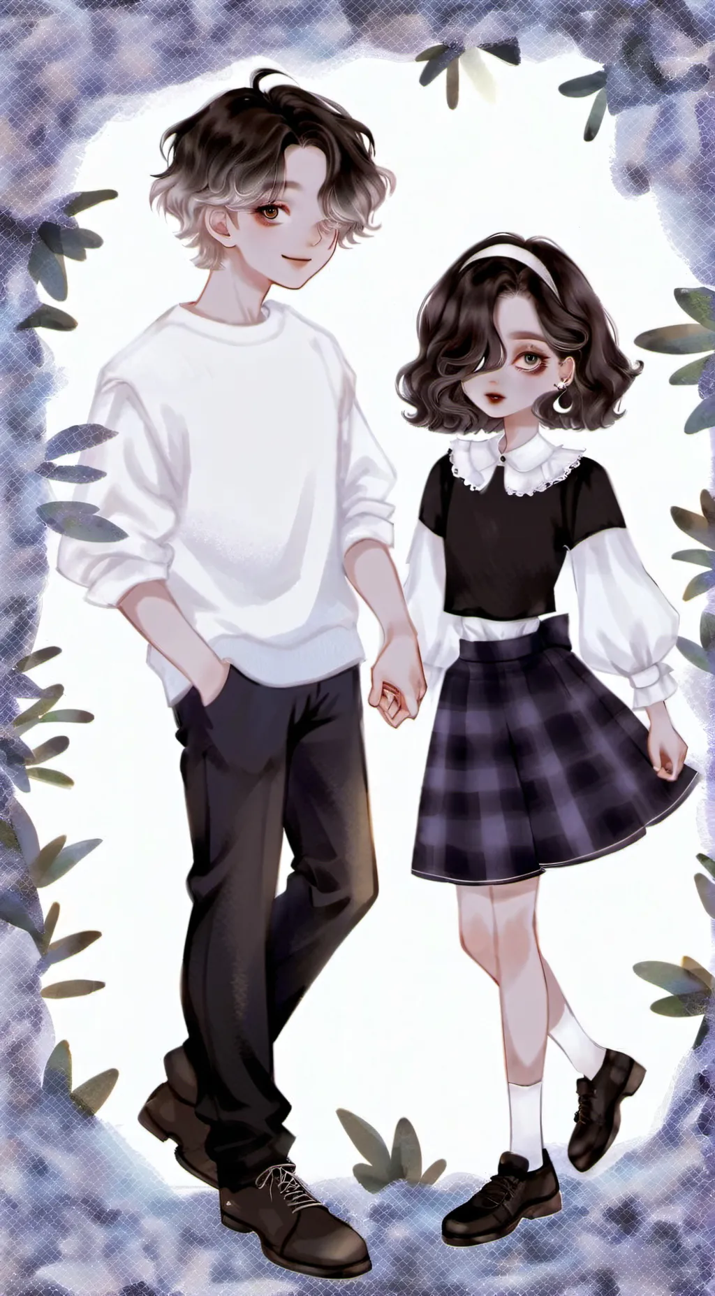 ai character: Oliver and Alice! background