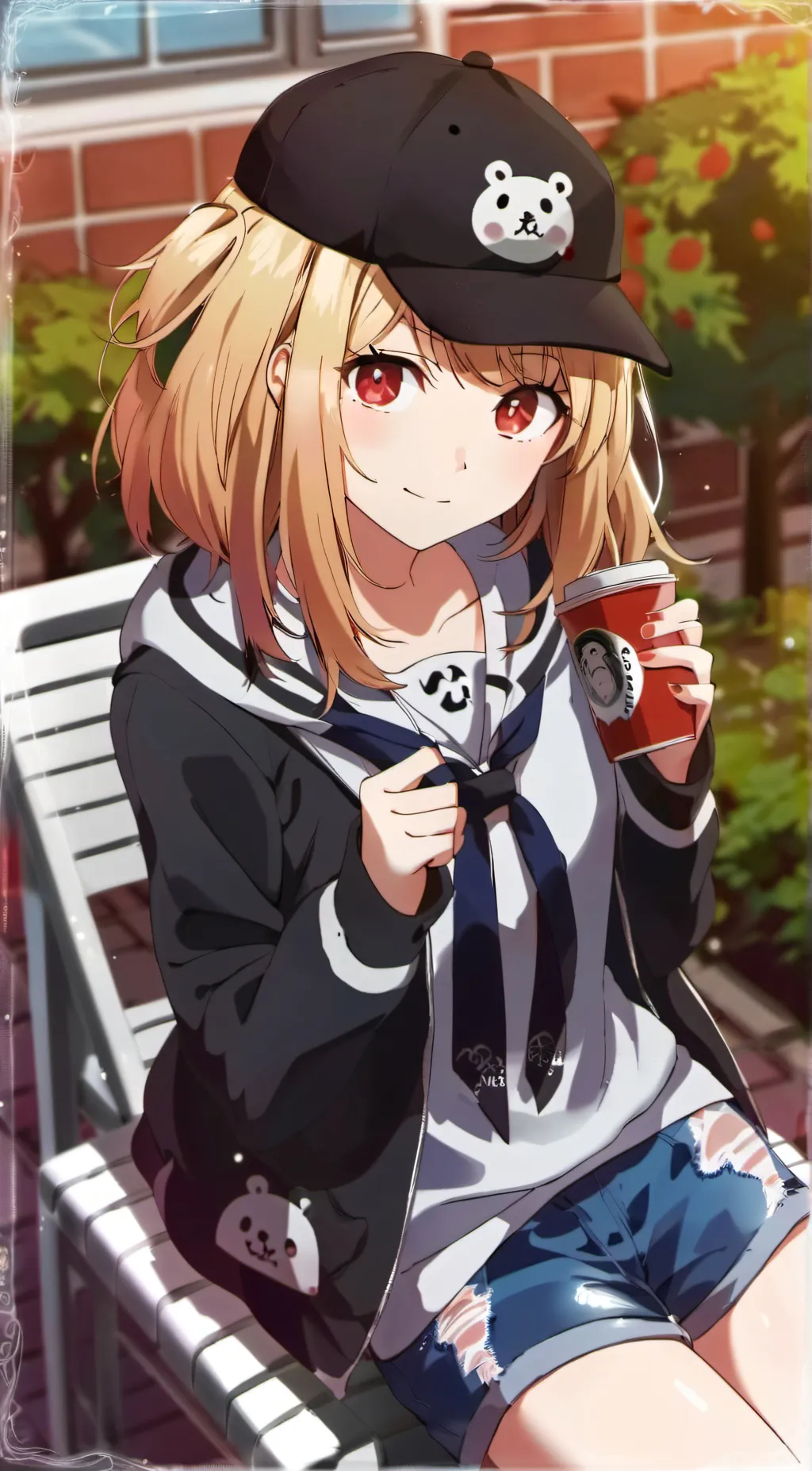 ai character: Brittney  background